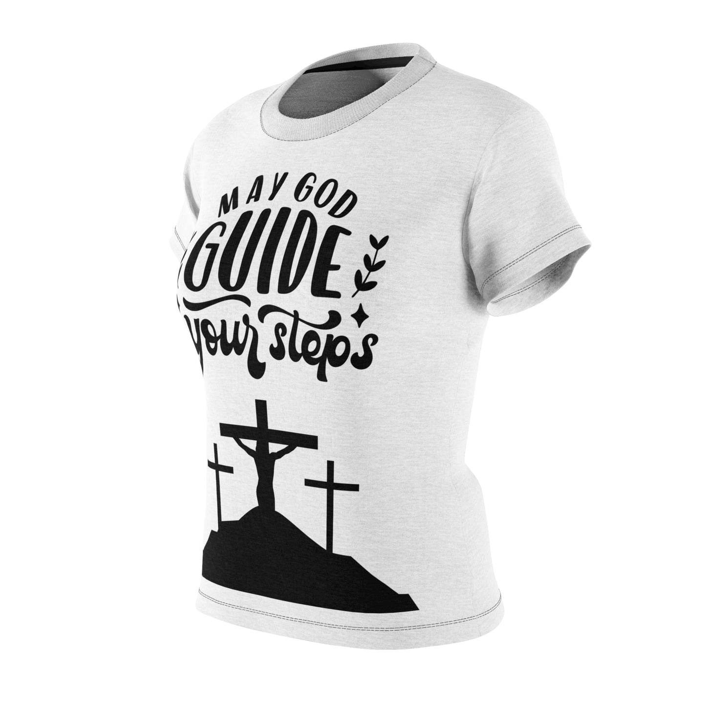 Inspirational Women's Cut & Sew Tee - 'May God Guide Your Steps'