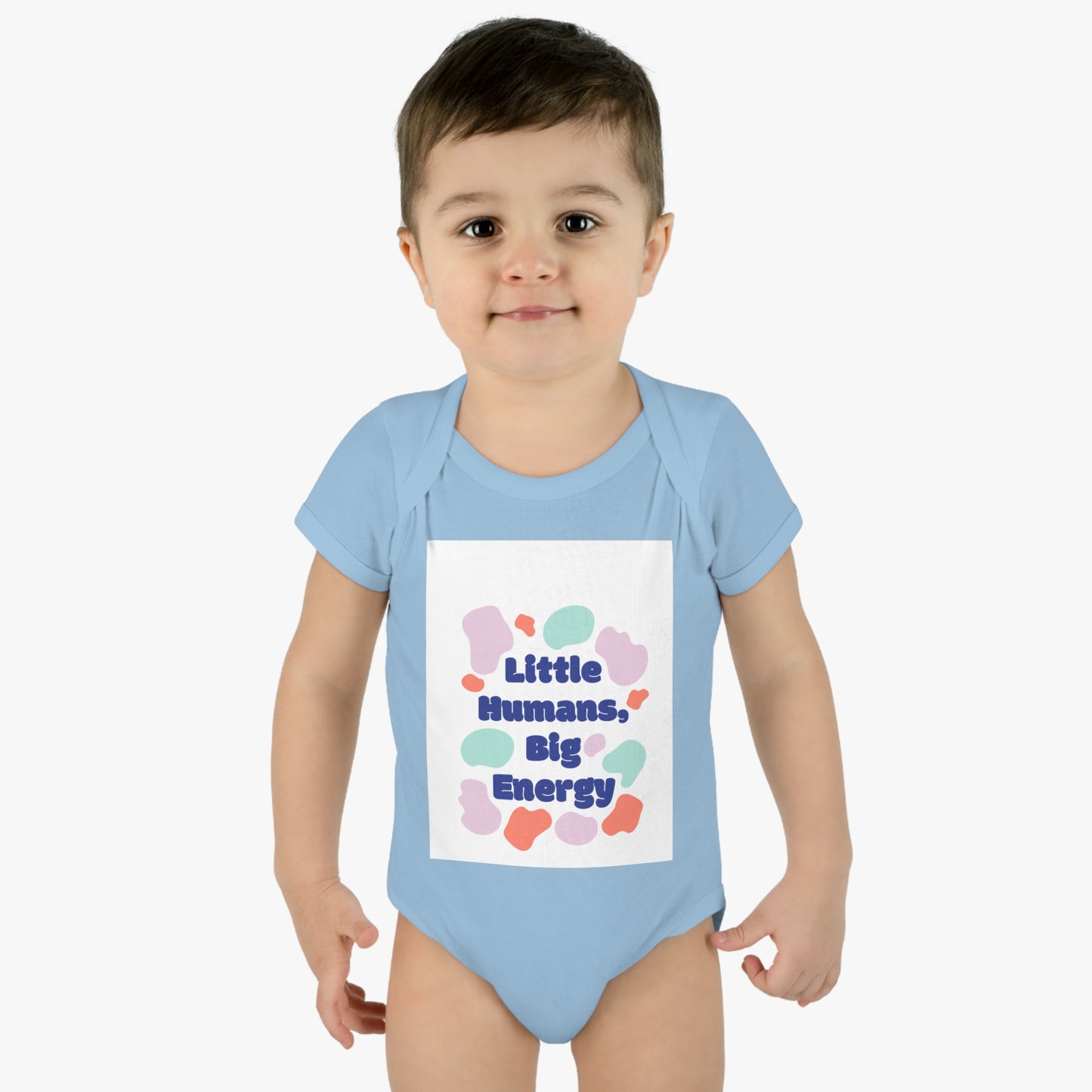 Cute Infant Bodysuit - "Little Humans, Big Energy" for Active Babies