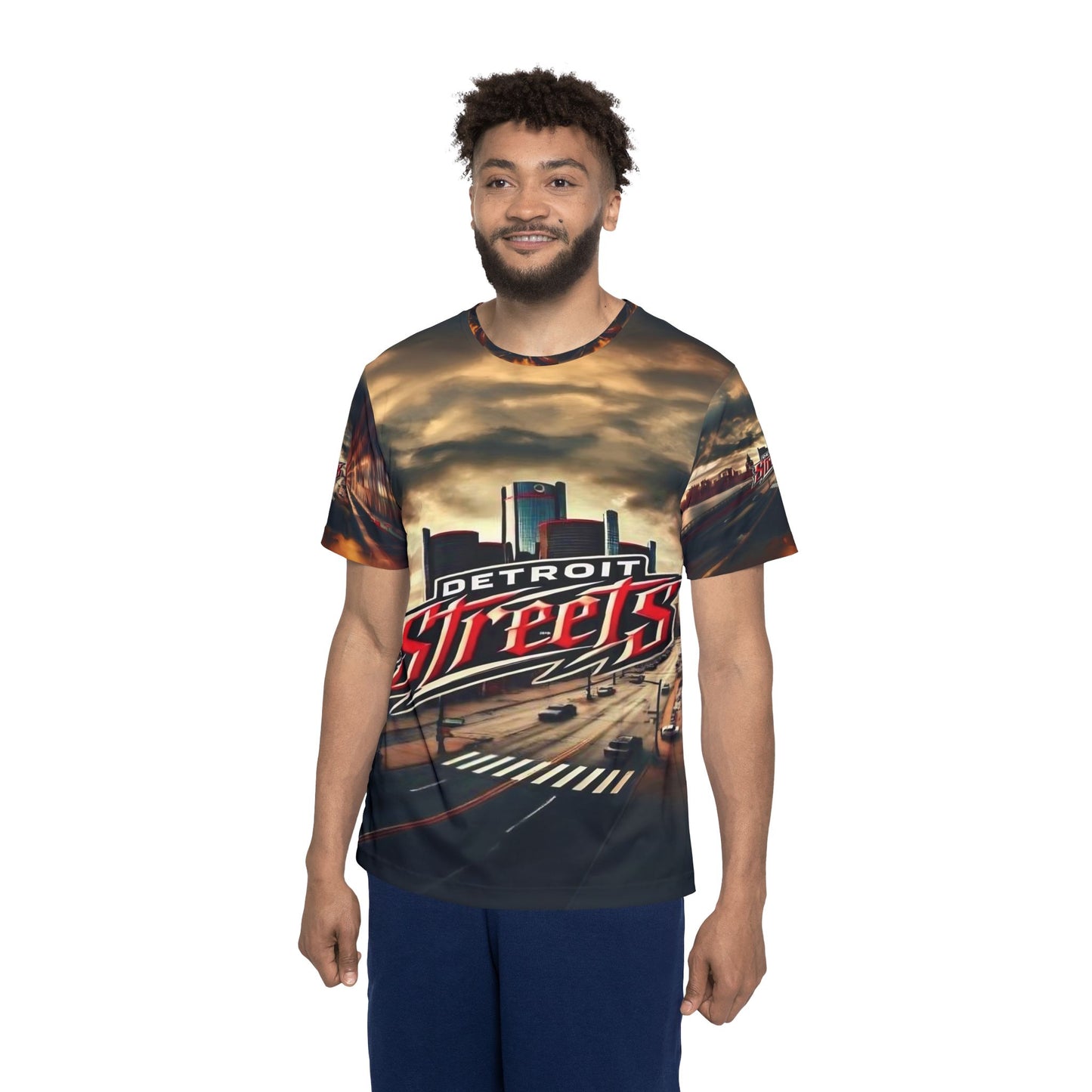 Detroit Streets Men's Sports Jersey - Urban Style Athletic Tee