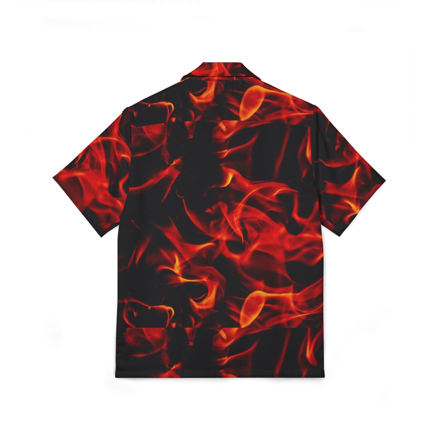 Men's Flaming Hawaiian Camp Shirt - Hot Summer Vibes