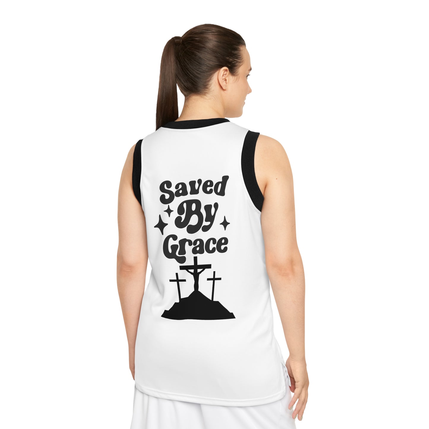 Saved By Grace Unisex Basketball Jersey (AOP)