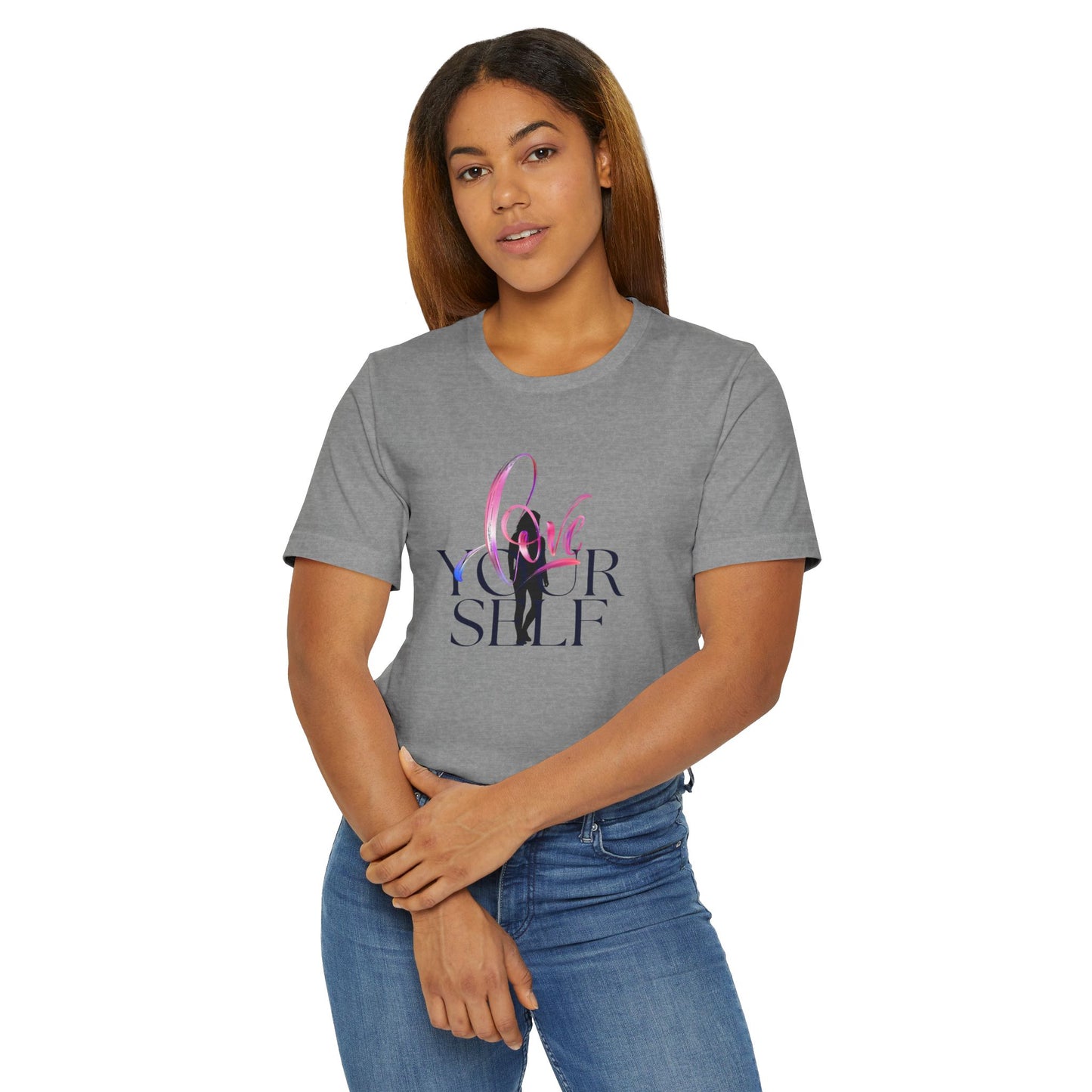 Inspirational Love Yourself Unisex Jersey T-Shirt