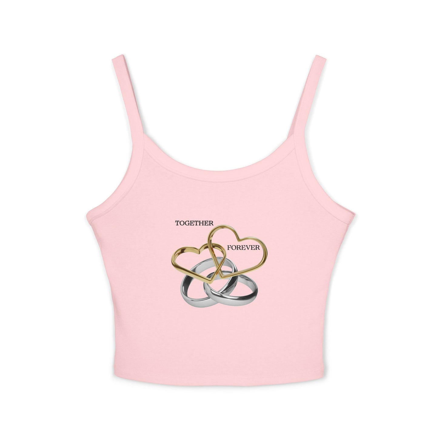 Together Forever Women's Spaghetti Strap Tank Top - Romantic Relationship Apparel