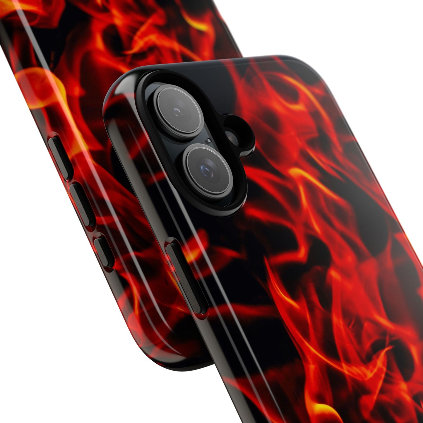 Fire Design Tough Phone Case - Bold Protection with Fiery Vibes