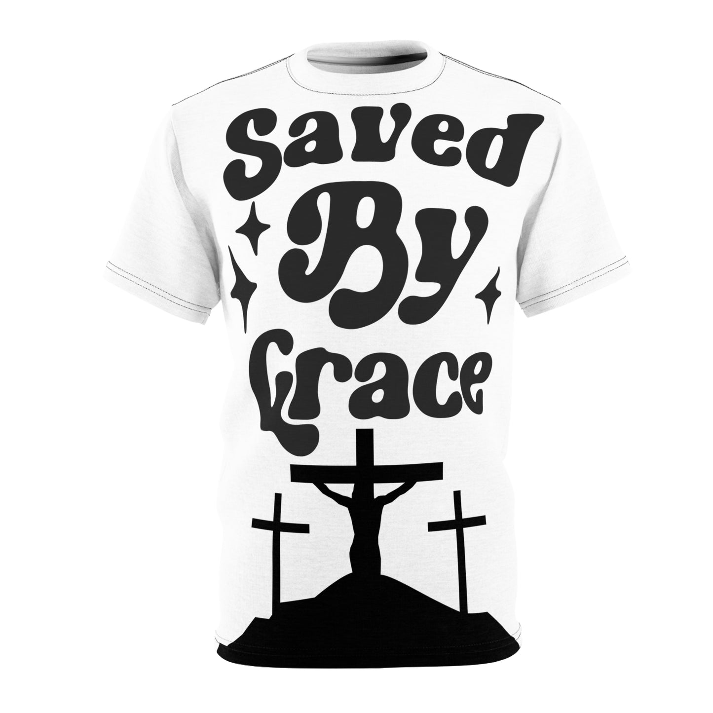 Saved By Grace Unisex Tee - Inspirational Christian T-Shirt