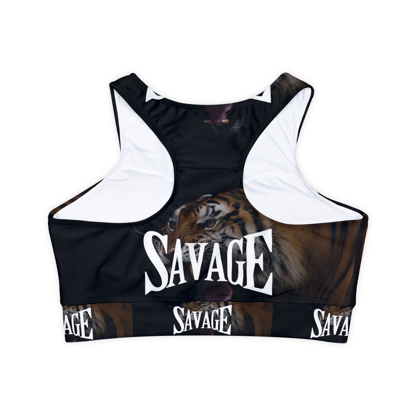 Savage Tiger Sports Bra - Fully Lined & Padded Activewear