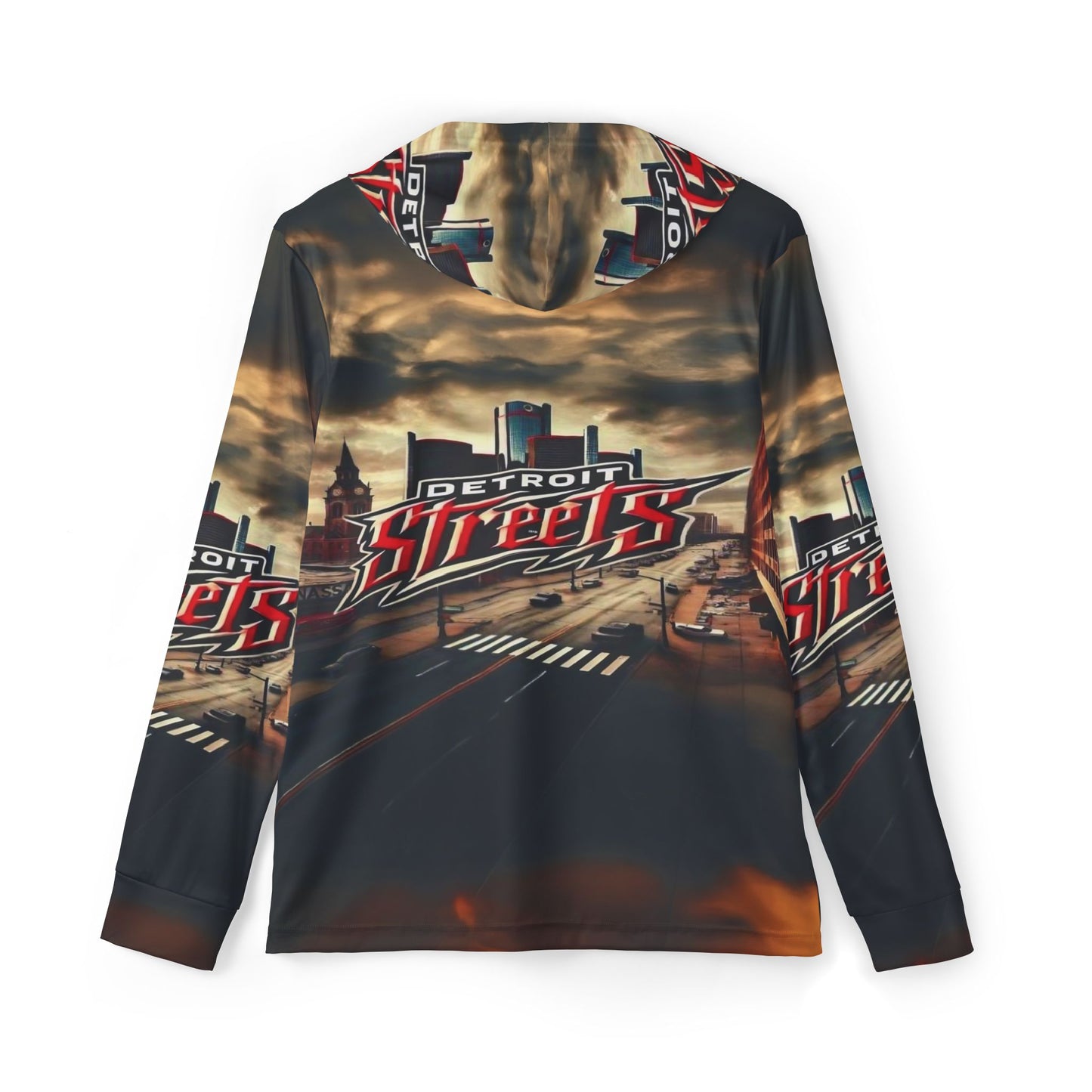 Detroit Streets Men's Sports Warmup Hoodie - Urban Streetwear for Active Lifestyle