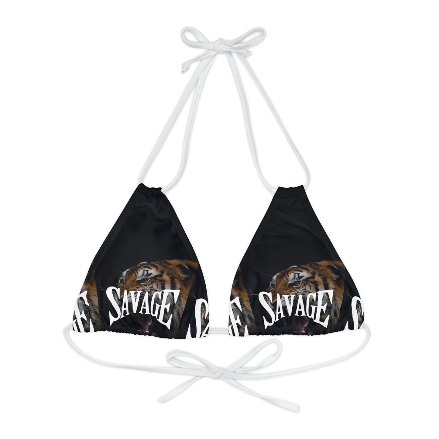 Savage Triangle Bikini Top | Strappy Swimsuit for Beach Days & Summer Vibes