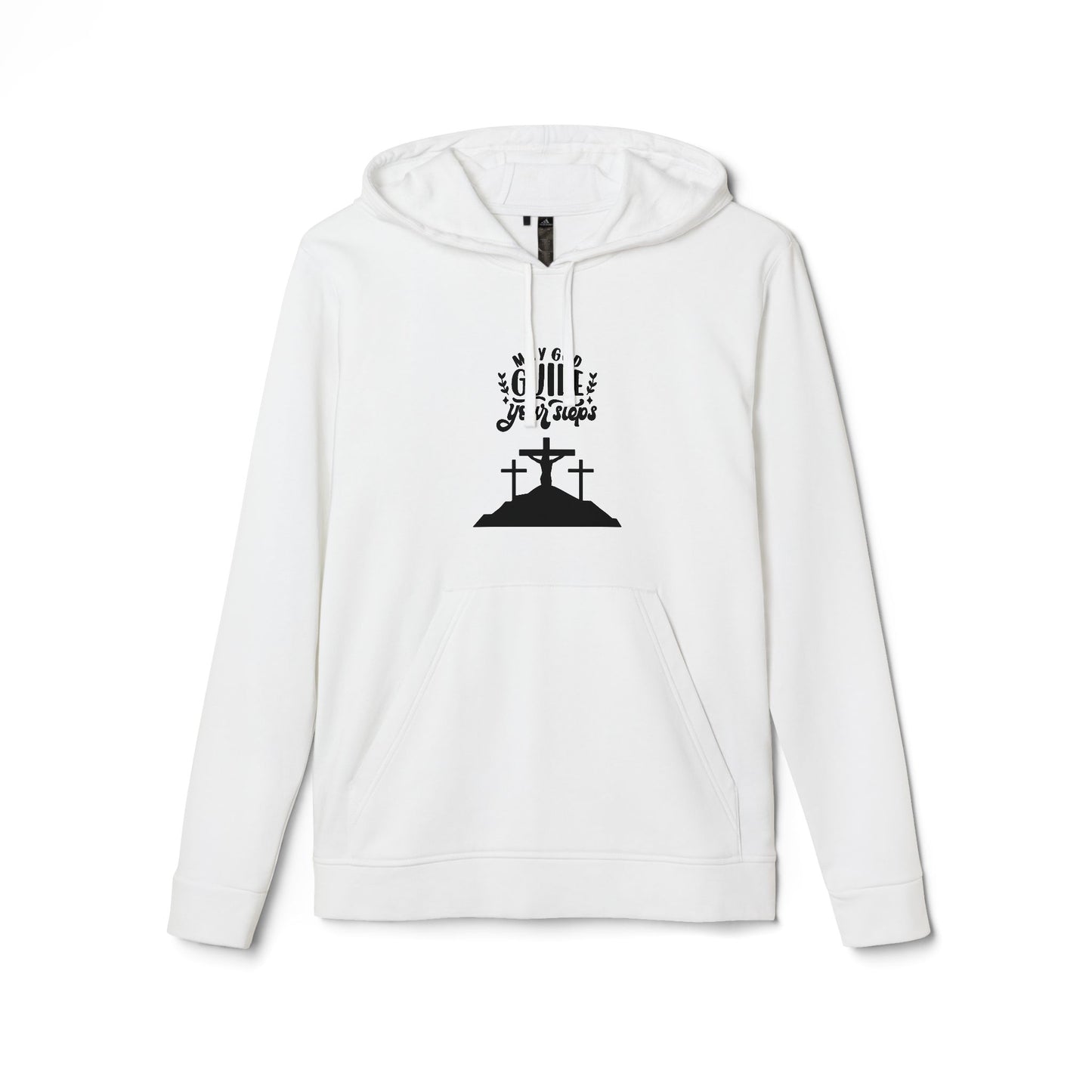 Inspirational Fleece Hoodie - "May God Guide Your Steps"