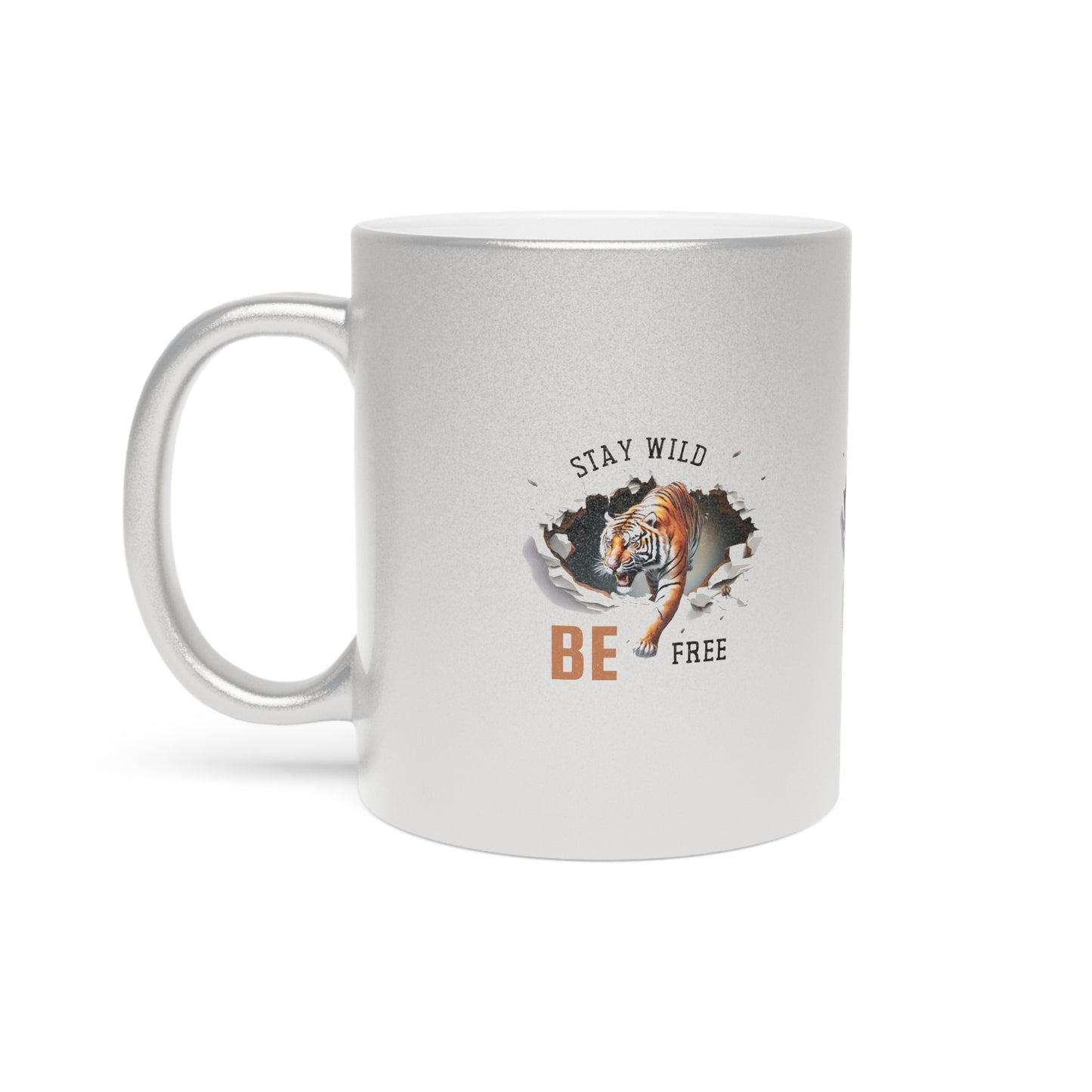 Stay Wild Metallic Mug - Be Free Inspirational Coffee Cup