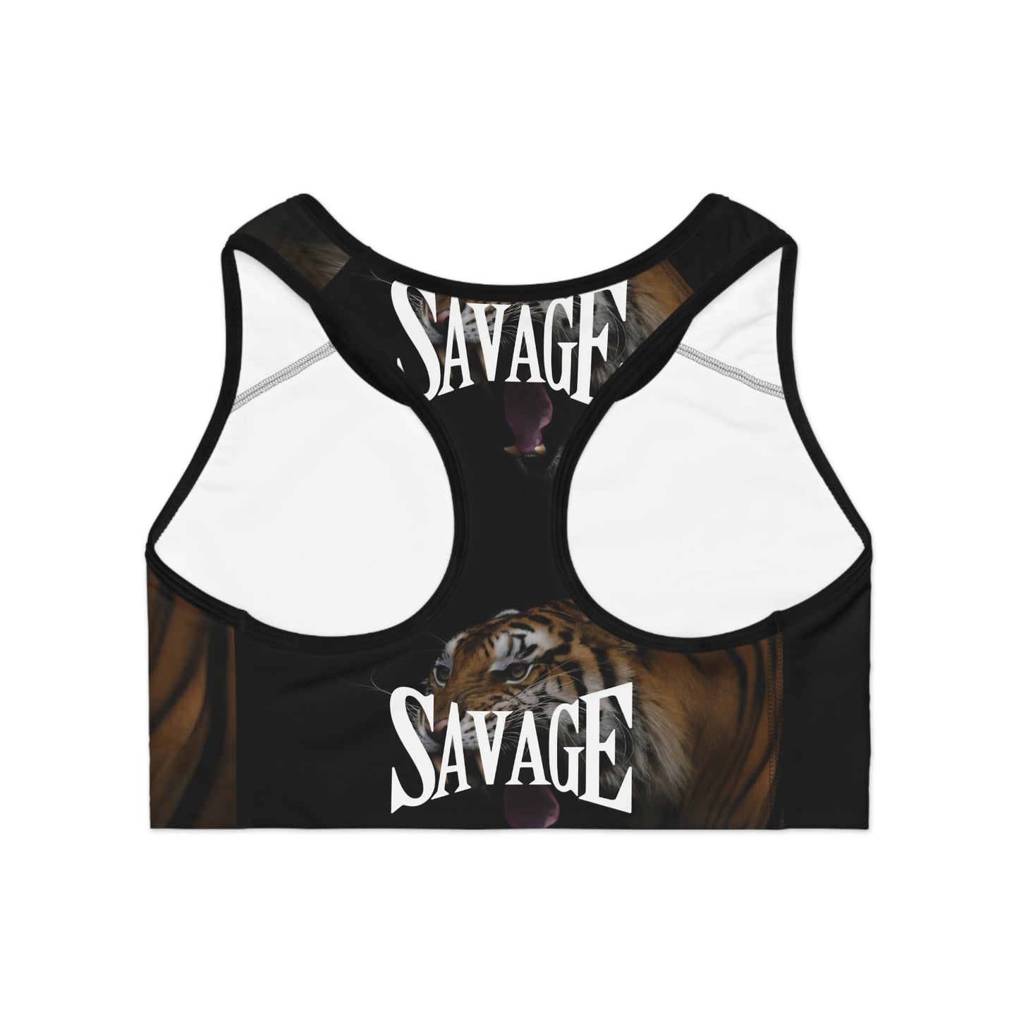 Savage Tiger Sports Bra - Fierce Athletic Wear for Bold Women