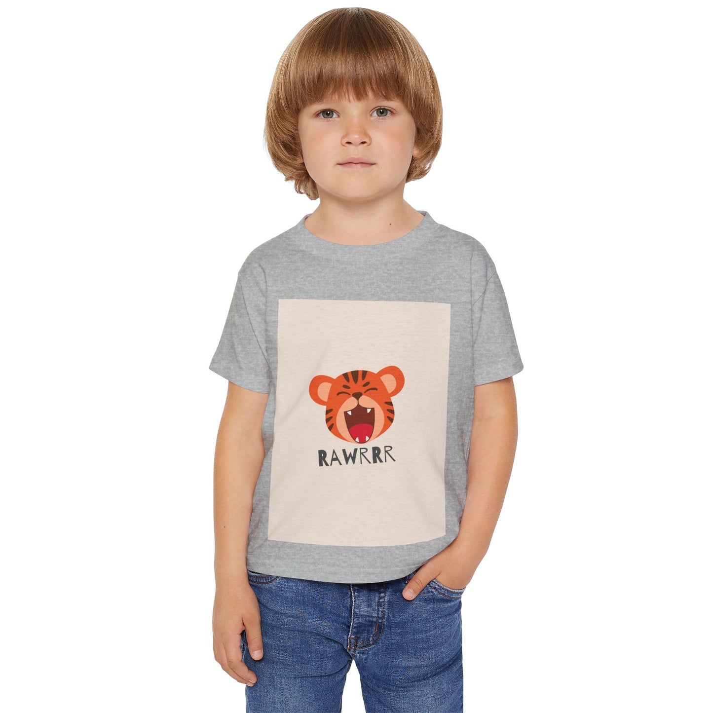 Cute Tiger RAWRRRR Toddler T-Shirt | Fun Kids Tee