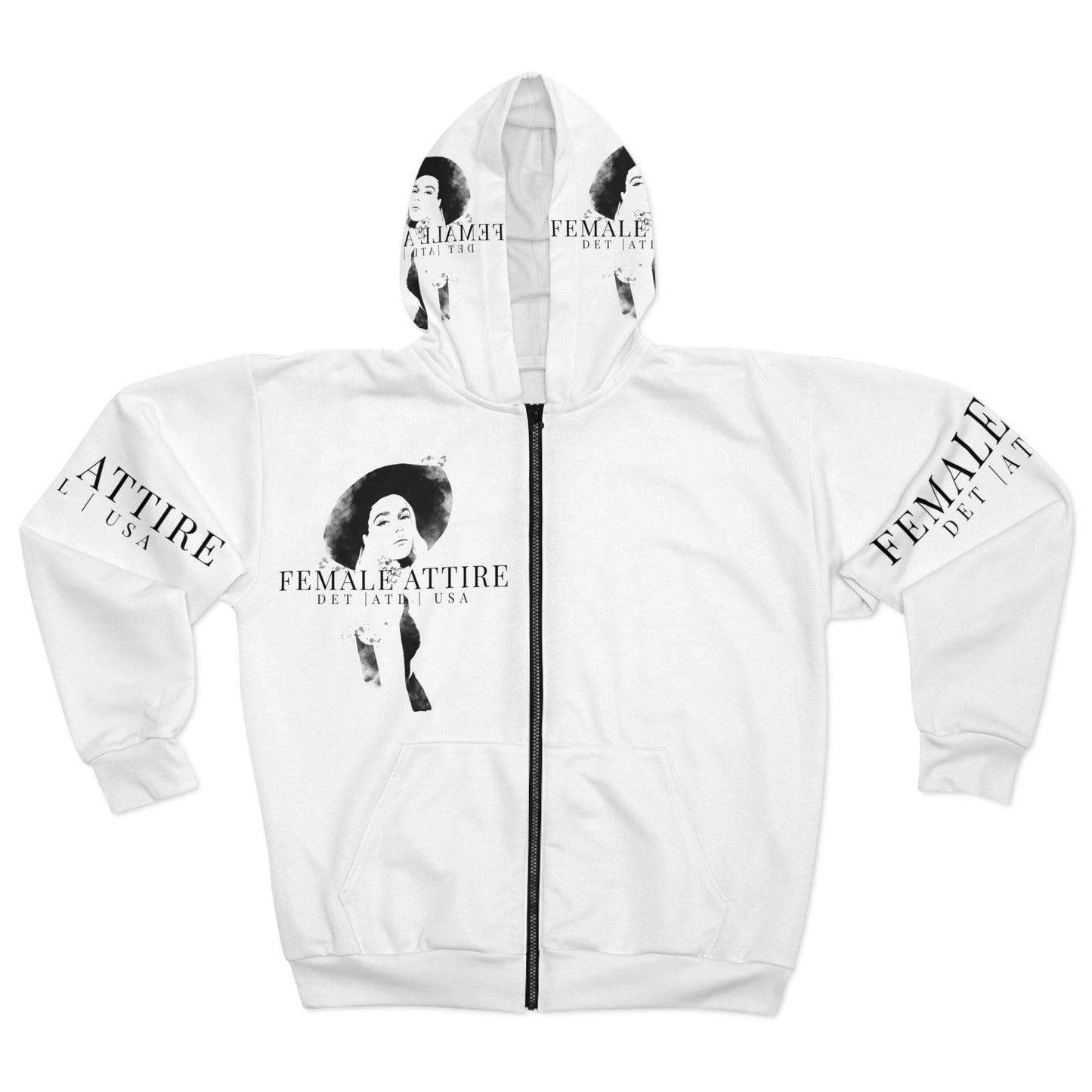 Female Attire Unisex Zip Hoodie - Stylish Comfort for Every Occasion