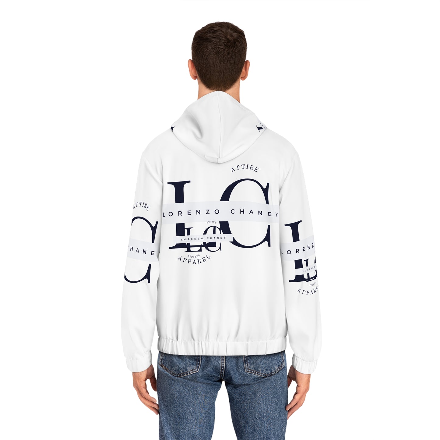 Stylish Men's Full-Zip Hoodie - Lorenzo Chaney Apparel - Perfect for Casual Wear and Street Style