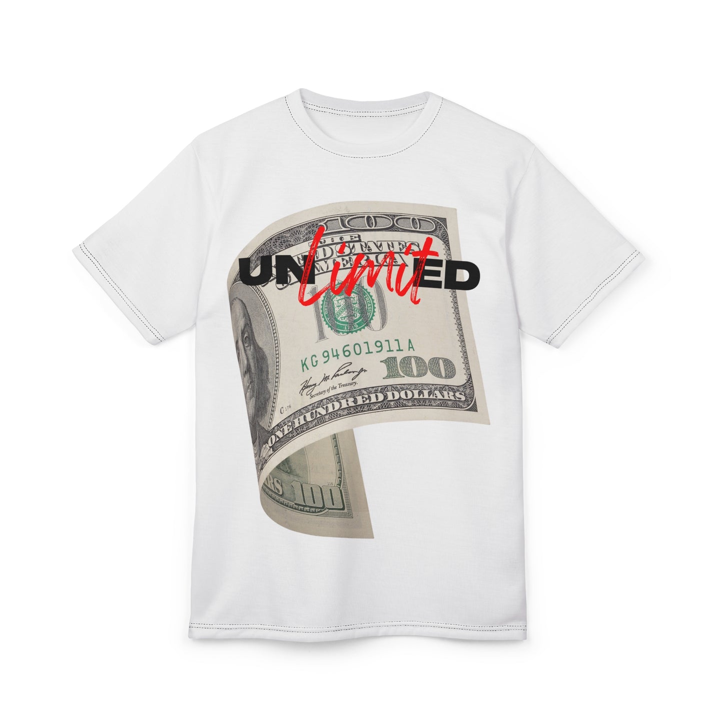 Unlimited Limit Unisex Cut & Sew Tee - Stylish Money Graphic T-Shirt for Trendsetters