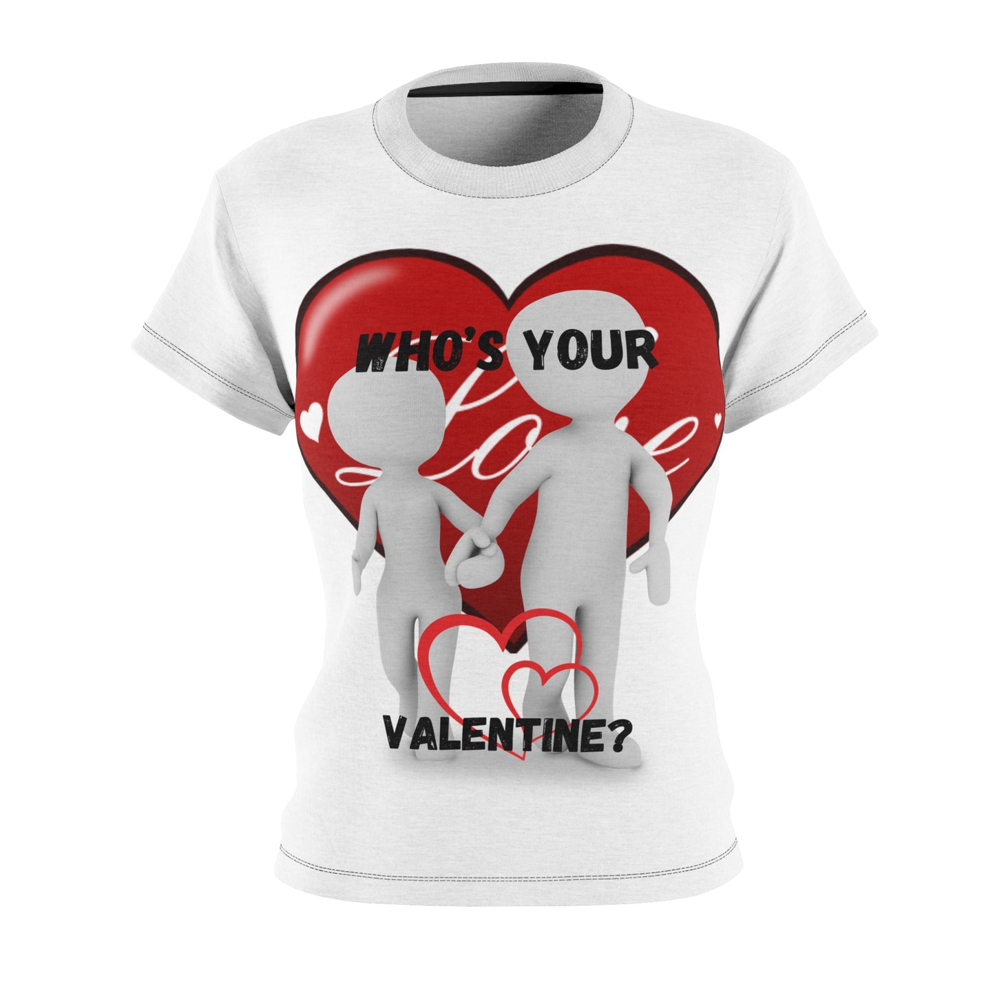 Valentine's Day Women's Cut & Sew Tee - 'Who's Your Love?'