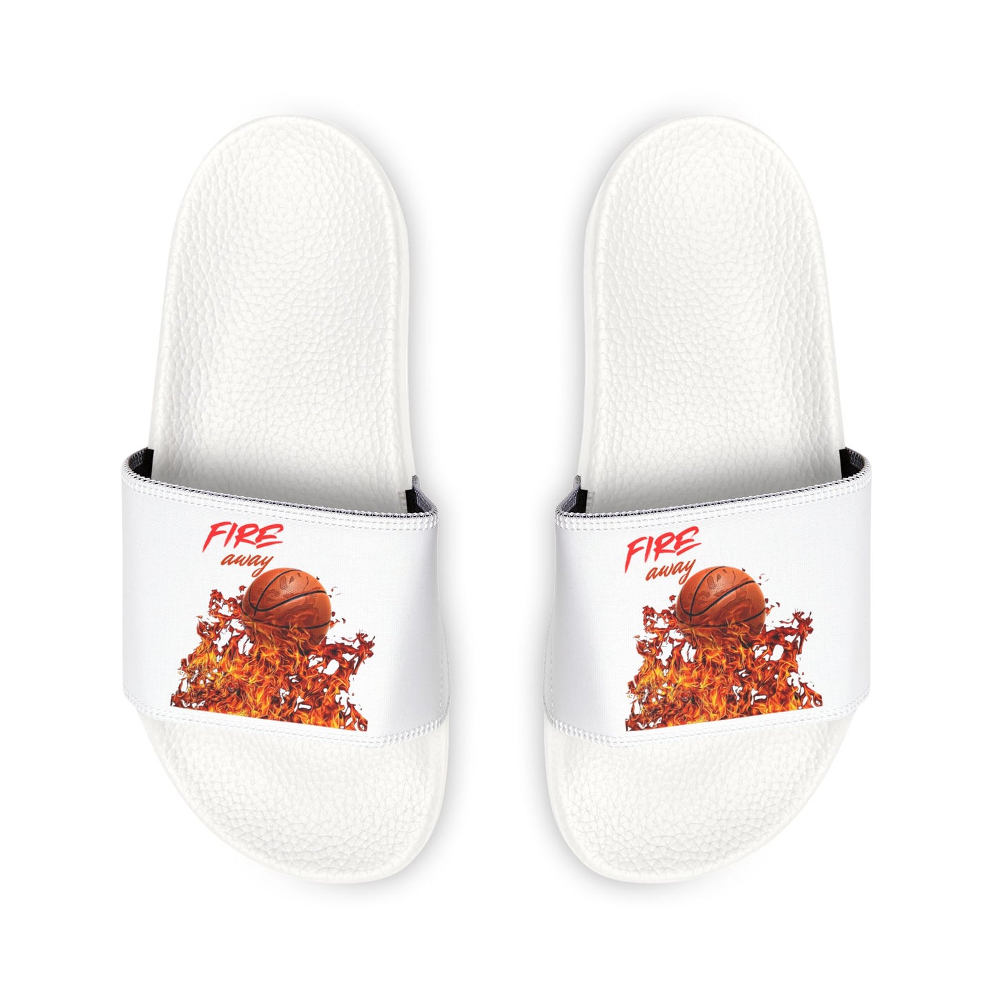 Fire Basketball Men&#039;s Slide Sandals - Comfy Summer Footwear