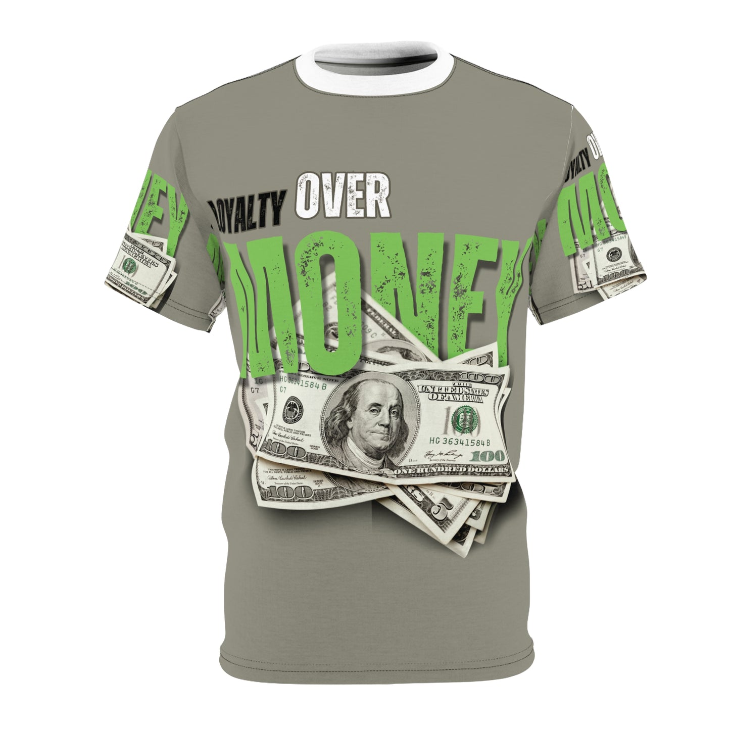 Loyalty Over Money Unisex Cut & Sew Tee - Stylish and Bold Graphic Tee for Financial Freedom Enthusiasts