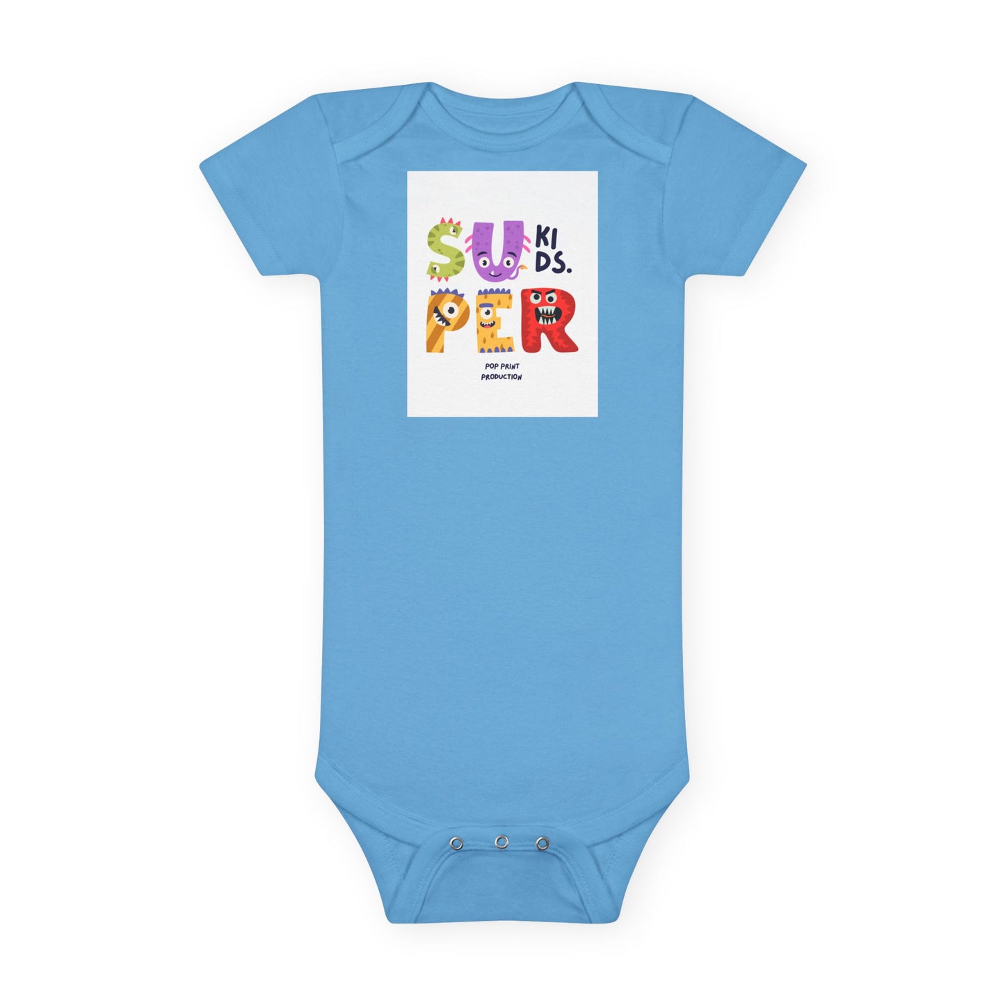 Super Cool Kids Short Sleeve Baby Onesie - Fun, Colorful Baby Apparel