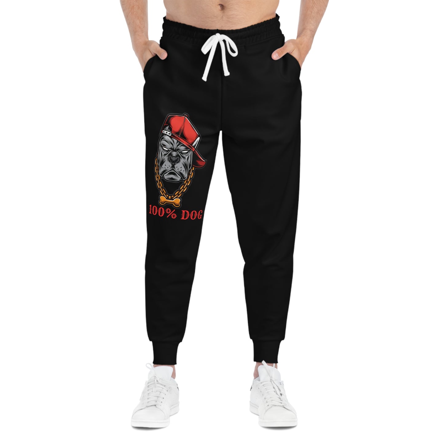 100% Dog Graphic Athletic Joggers for Pet Lovers