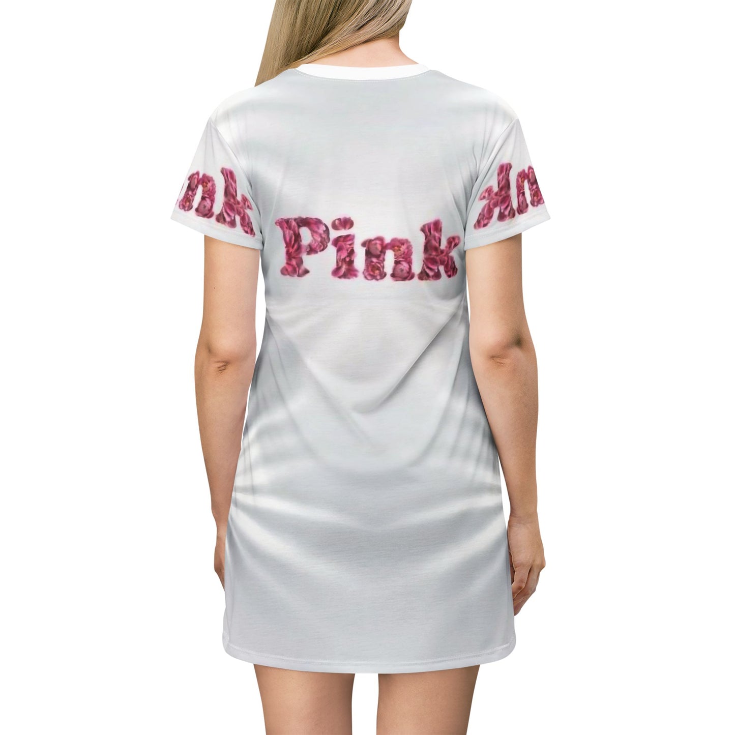 Casual Pink T-Shirt Dress - Comfortable & Stylish Everyday Wear