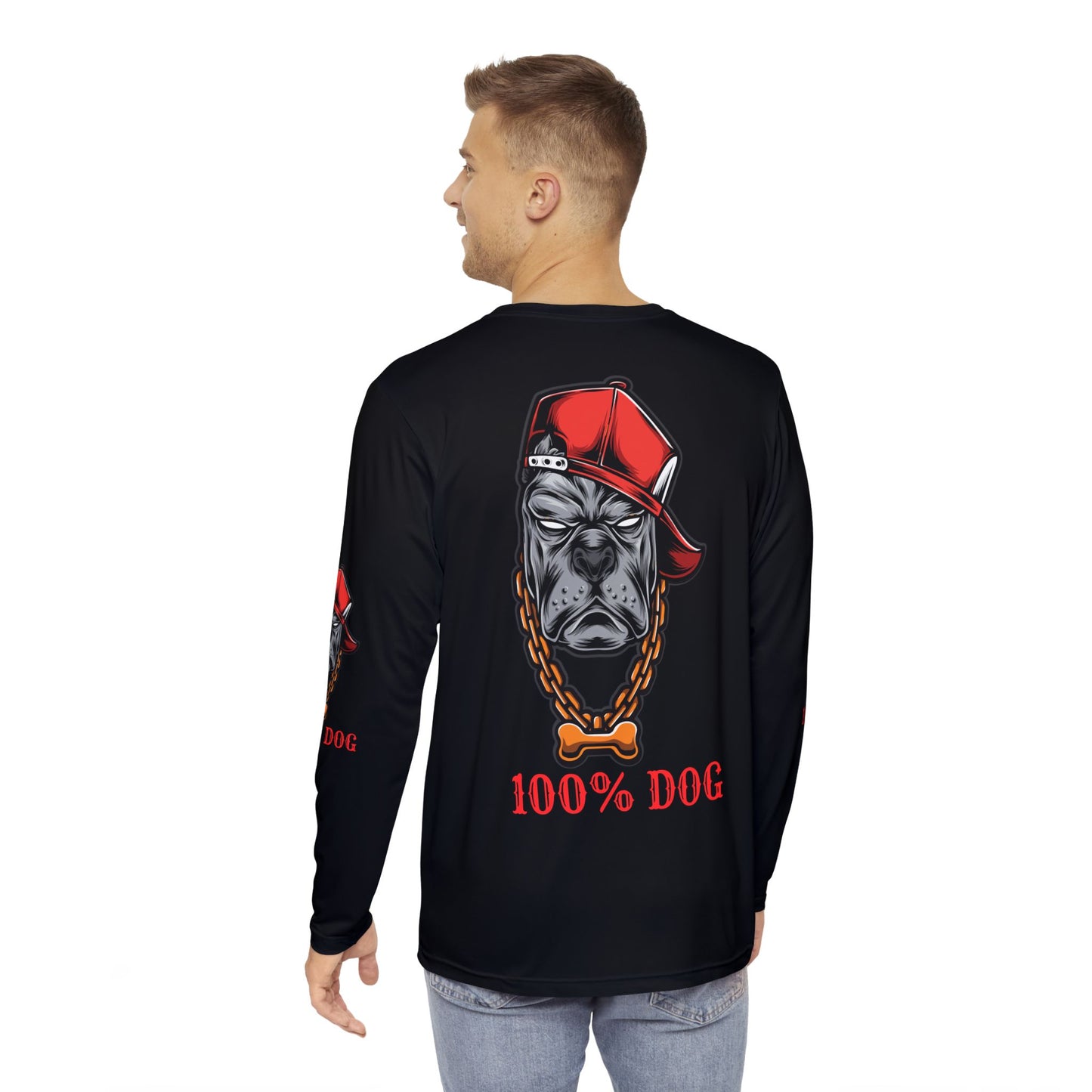 Long Sleeve Shirt - 100% Dog Graphic Tee for Pet Lovers