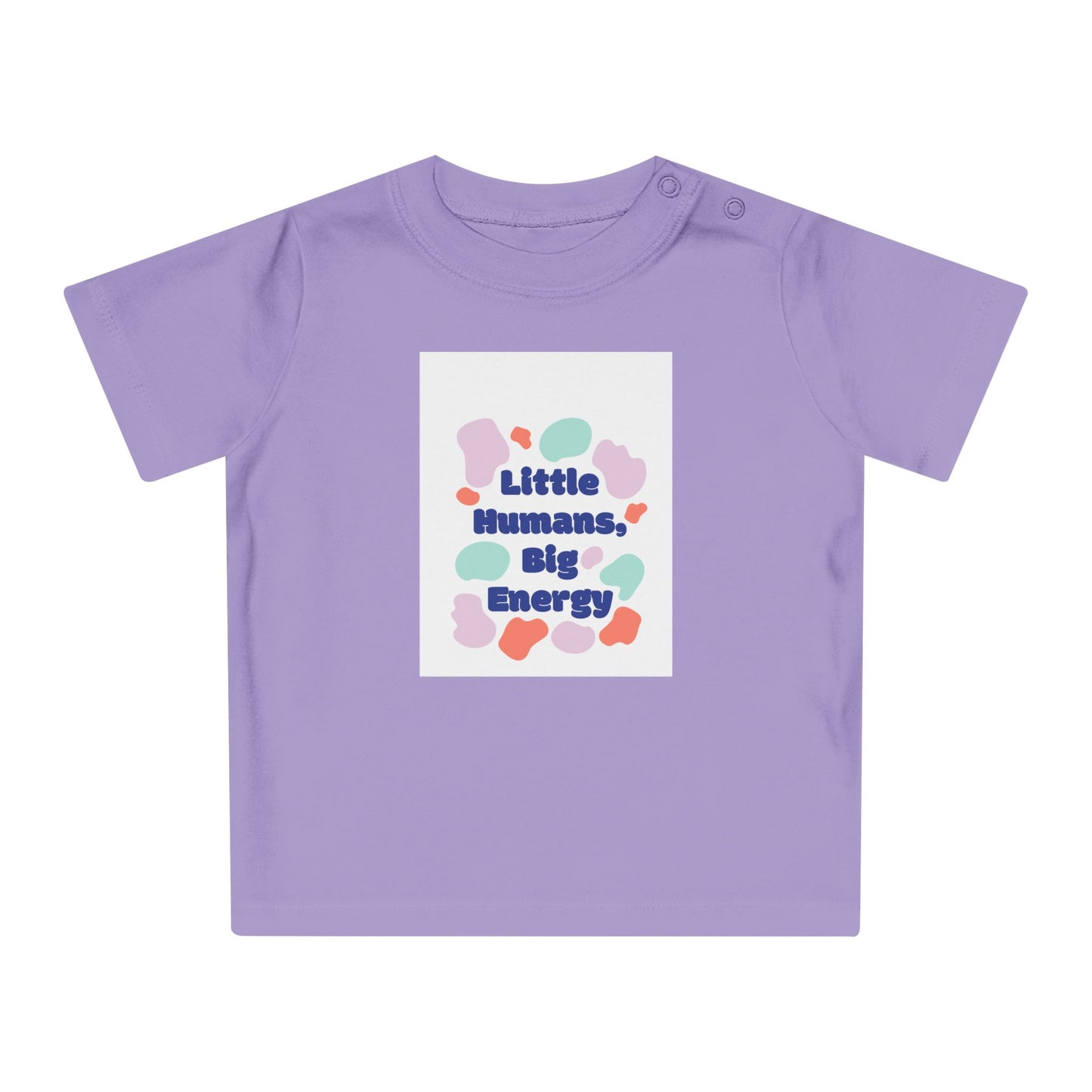 Cute Baby T-Shirt – "Little Humans, Big Energy" – Fun & Playful Infant Tee