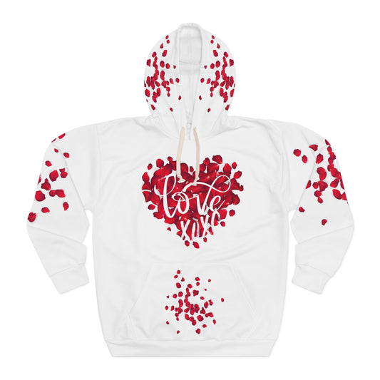 Valentine's Day Love Roses Unisex Pullover Hoodie