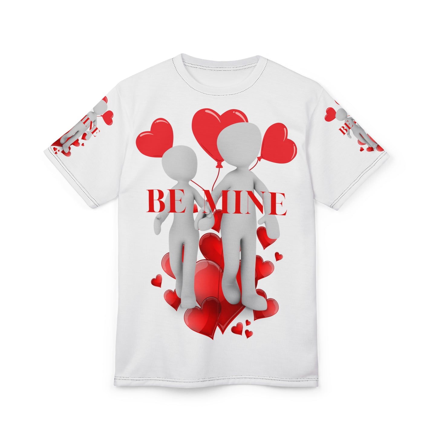 Valentine's Day Unisex Love Tee - 'Be Mine' Heart Design