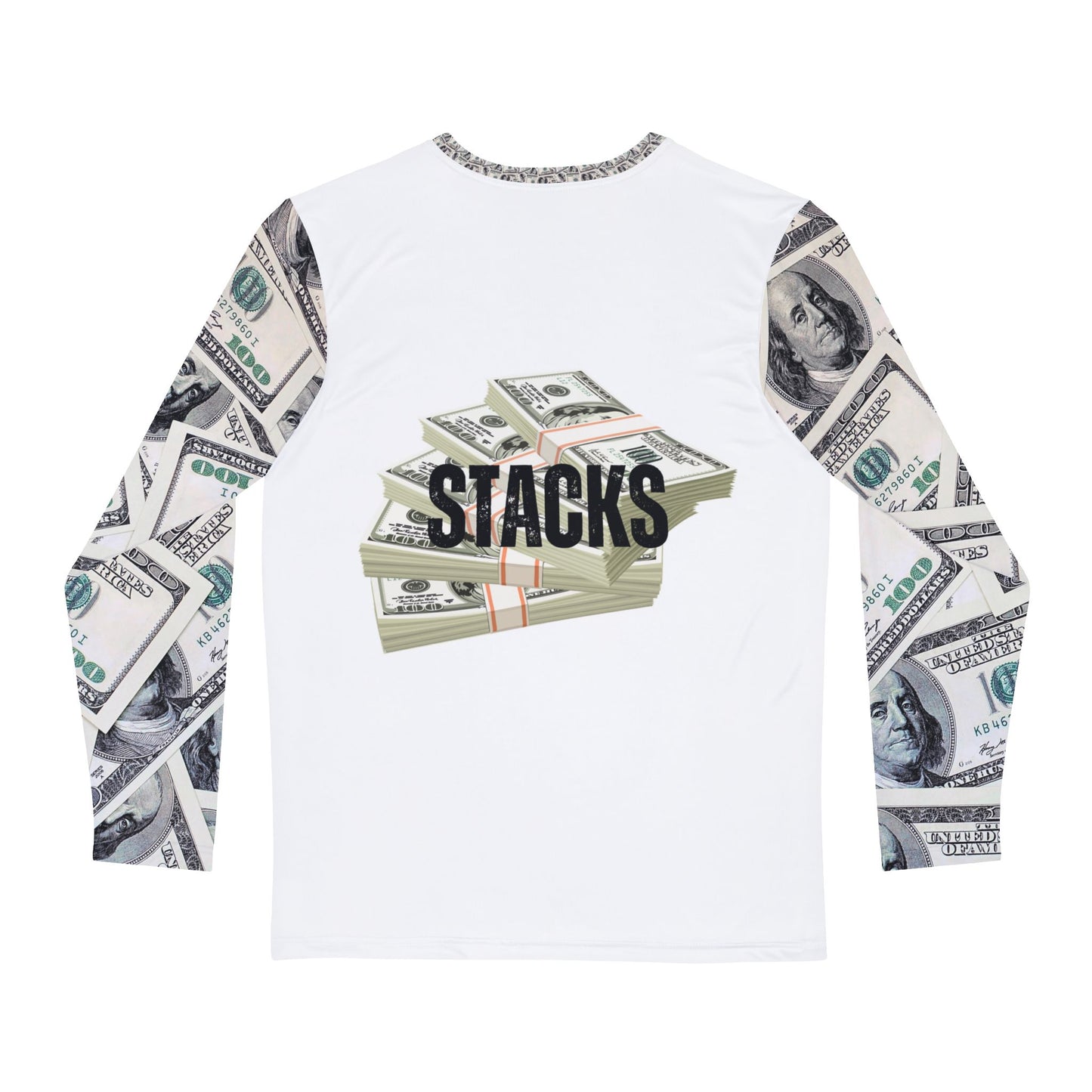 Stacks Collection Long Sleeve Shirt - 'Stacks' Money Graphic Tee