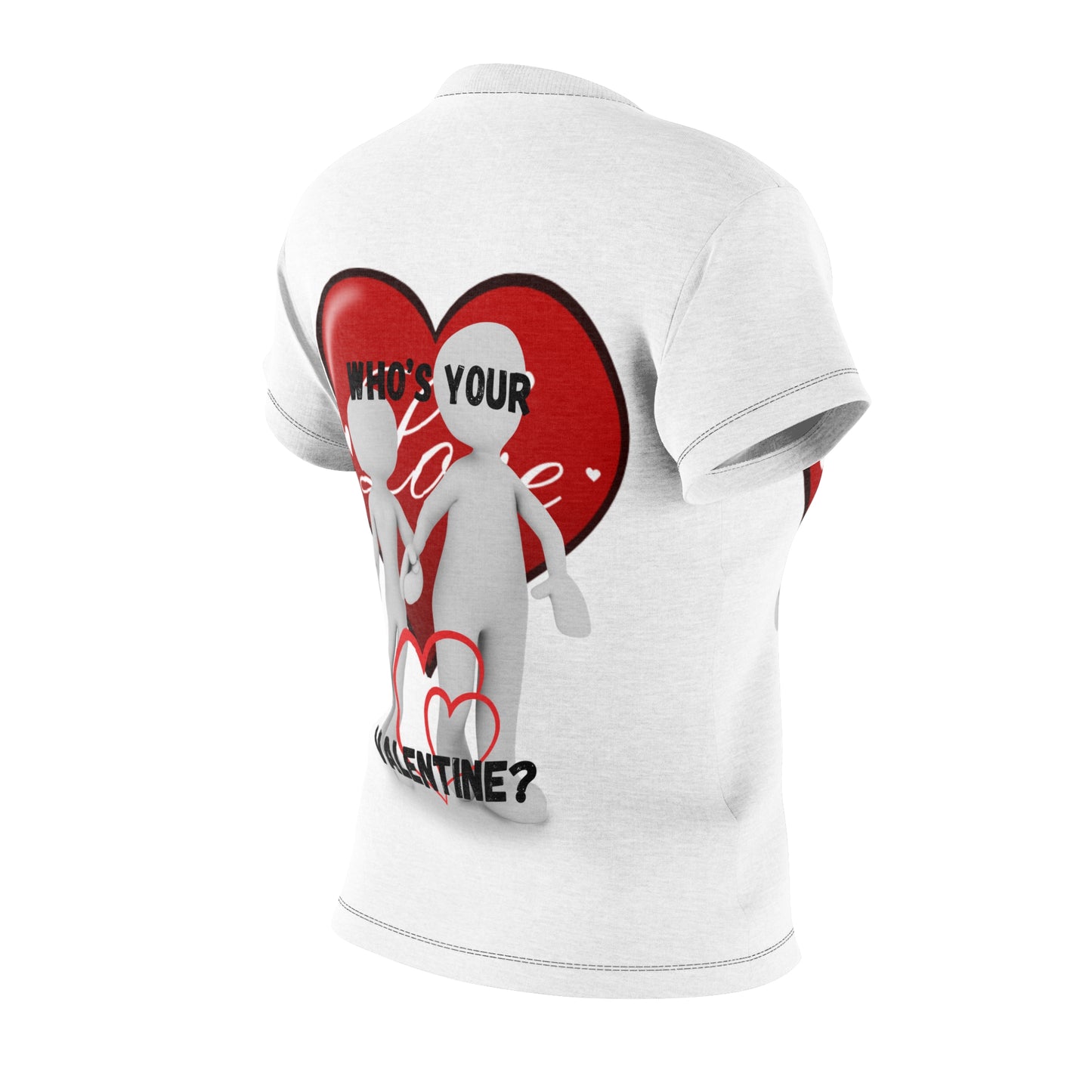 Valentine's Day Women's Cut & Sew Tee - 'Who's Your Love?'