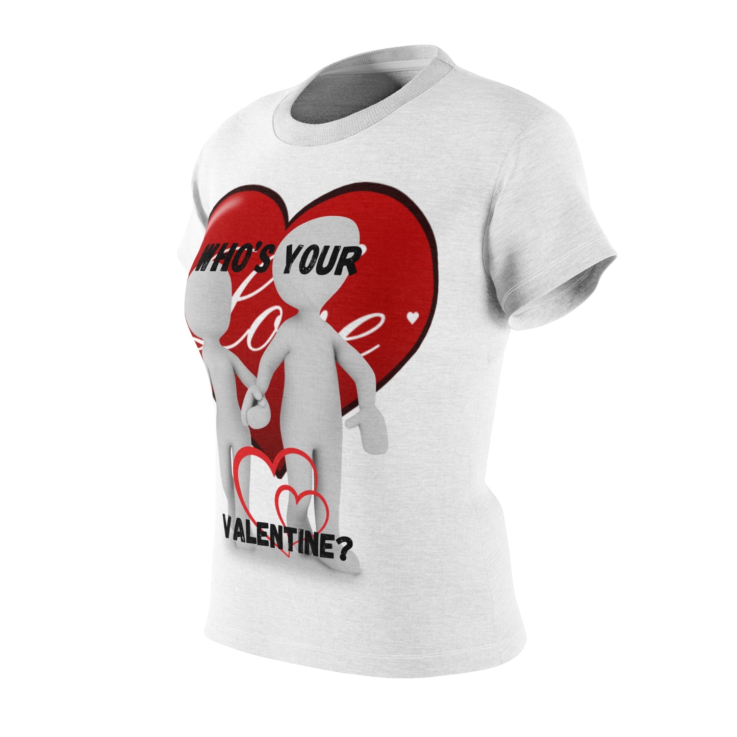 Valentine's Day Women's Cut & Sew Tee - 'Who's Your Love?'