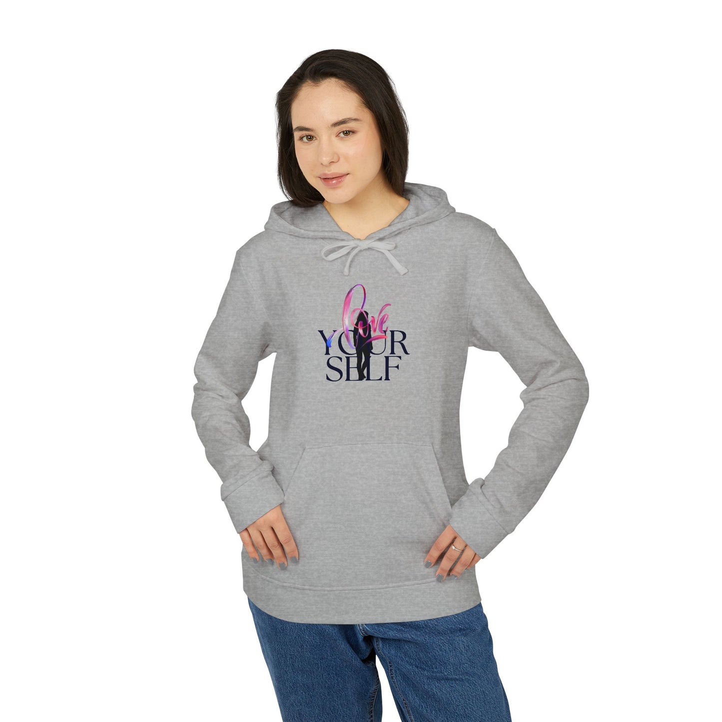 Adidas Unisex Fleece Hoodie - Embrace Yourself Graphic