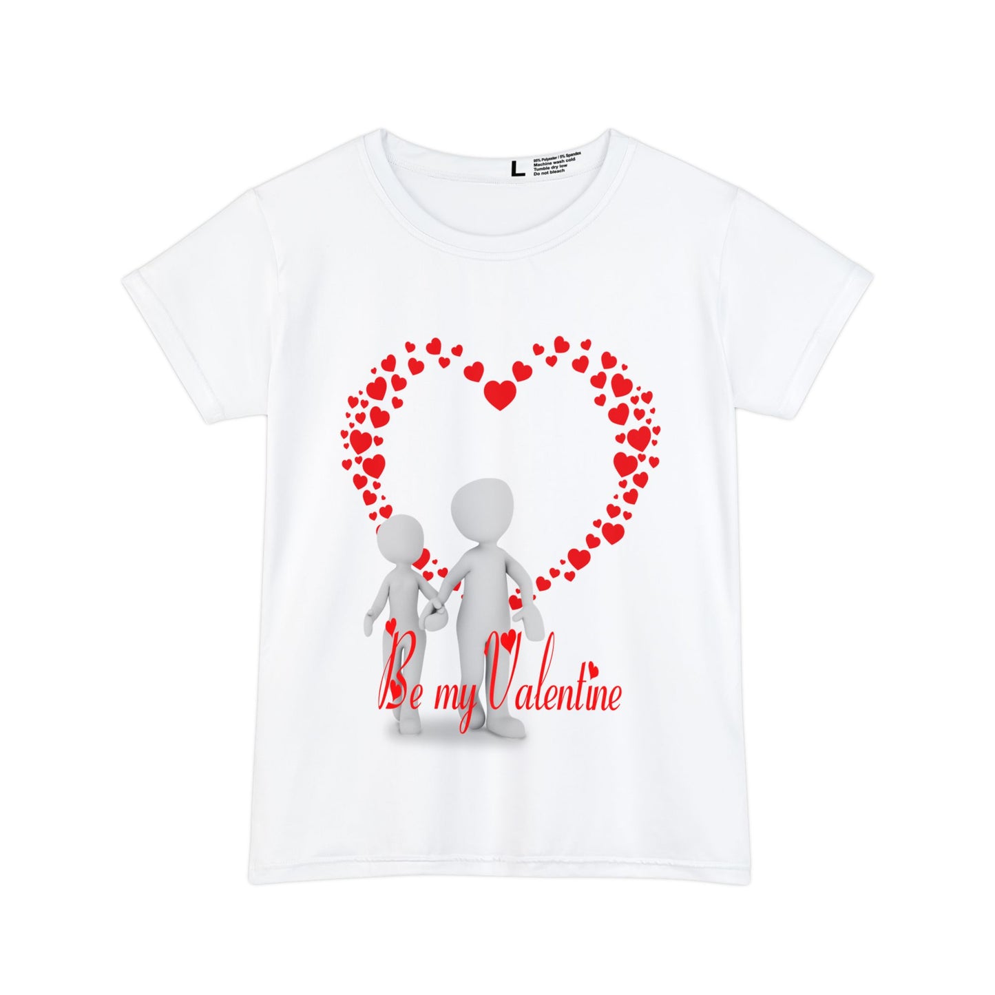 Valentine's Day Women's Short Sleeve Shirt - "Be My Valentine" Design