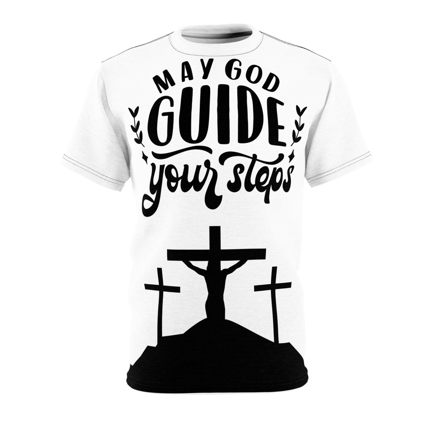 Faith-Inspired Unisex Tee - "May God Guide Your Steps"