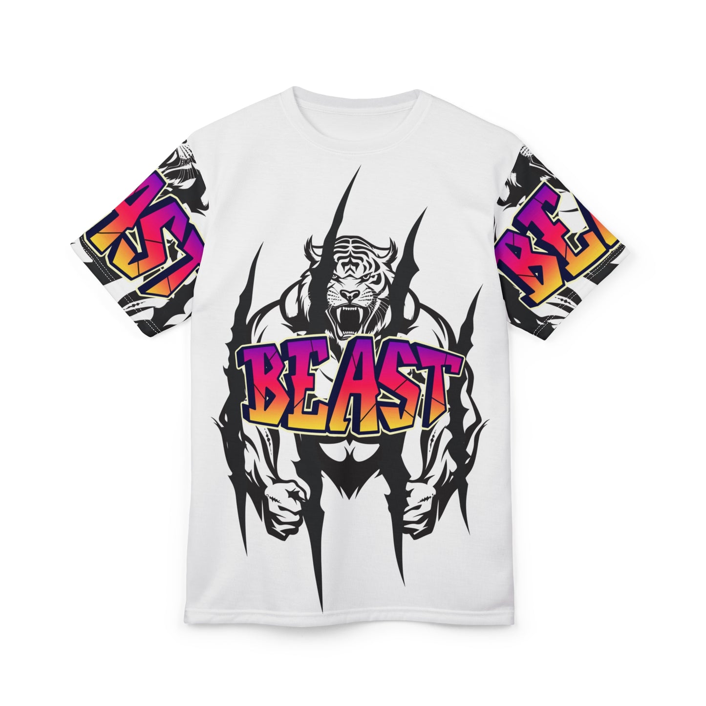 BEAST Mode Unisex Graphic Tee - Bold Tiger Design