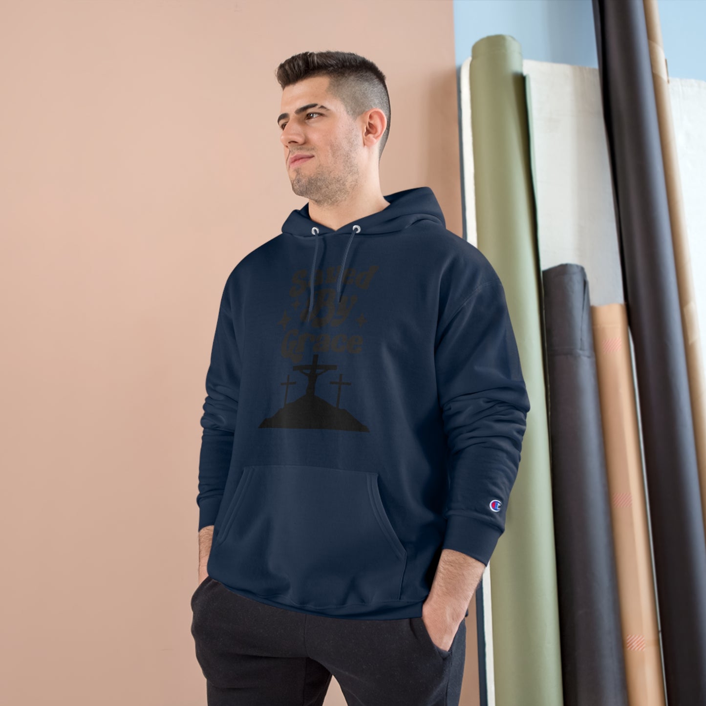 Saved By Grace Champion Hoodie