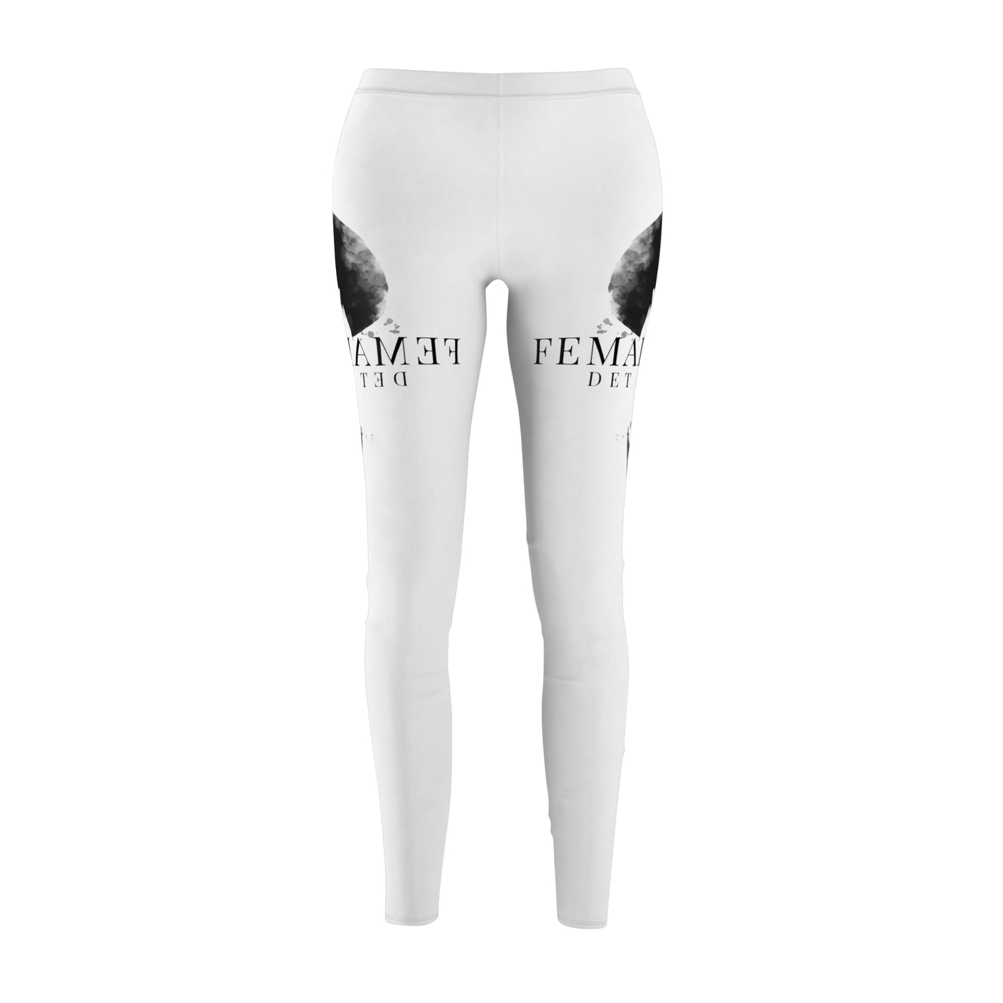 Stylish Women's Casual Leggings with Feminine Art Design