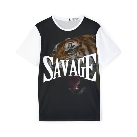 Savage Men's Sports Jersey - Fierce Tiger Design for Athletes and Fans