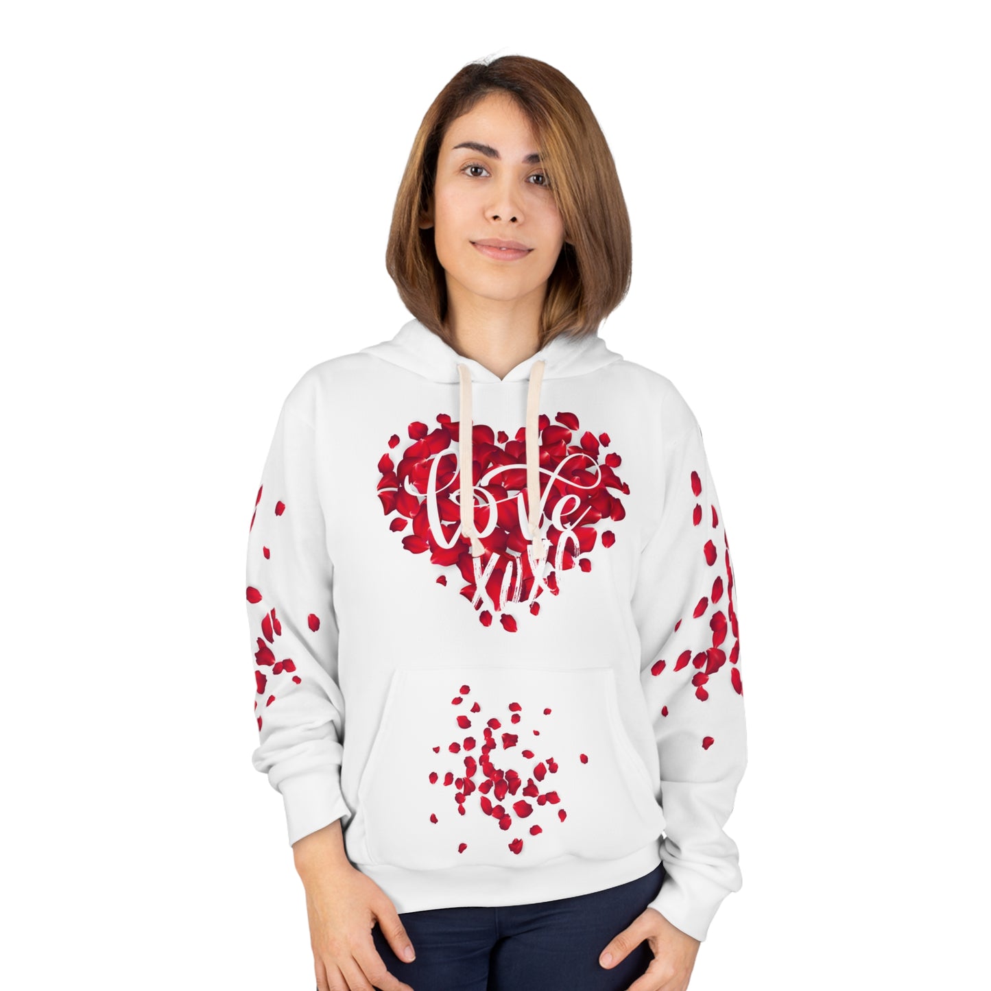 Valentine's Day Love Roses Unisex Pullover Hoodie