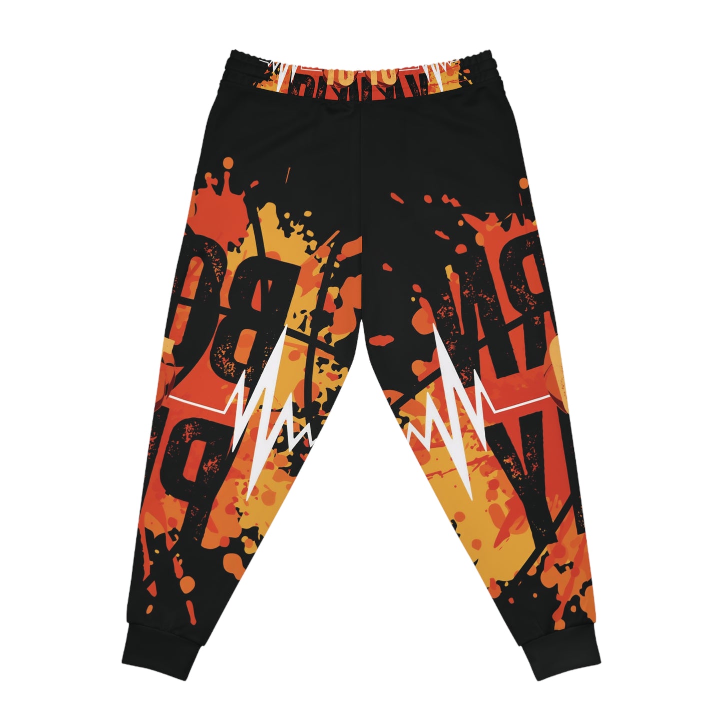 Born To Play Athletic Joggers with Heartbeat Design - Perfect for Fitness Enthusiasts!