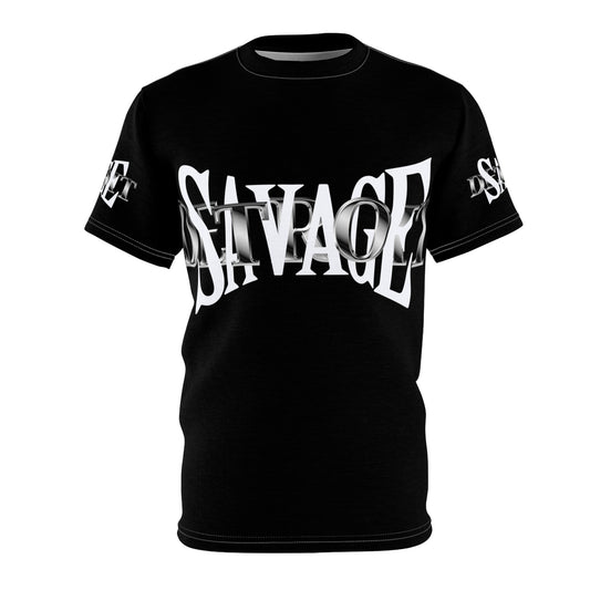 Bold 'SAVAGE' Unisex Cut & Sew Tee - Edgy Streetwear Style