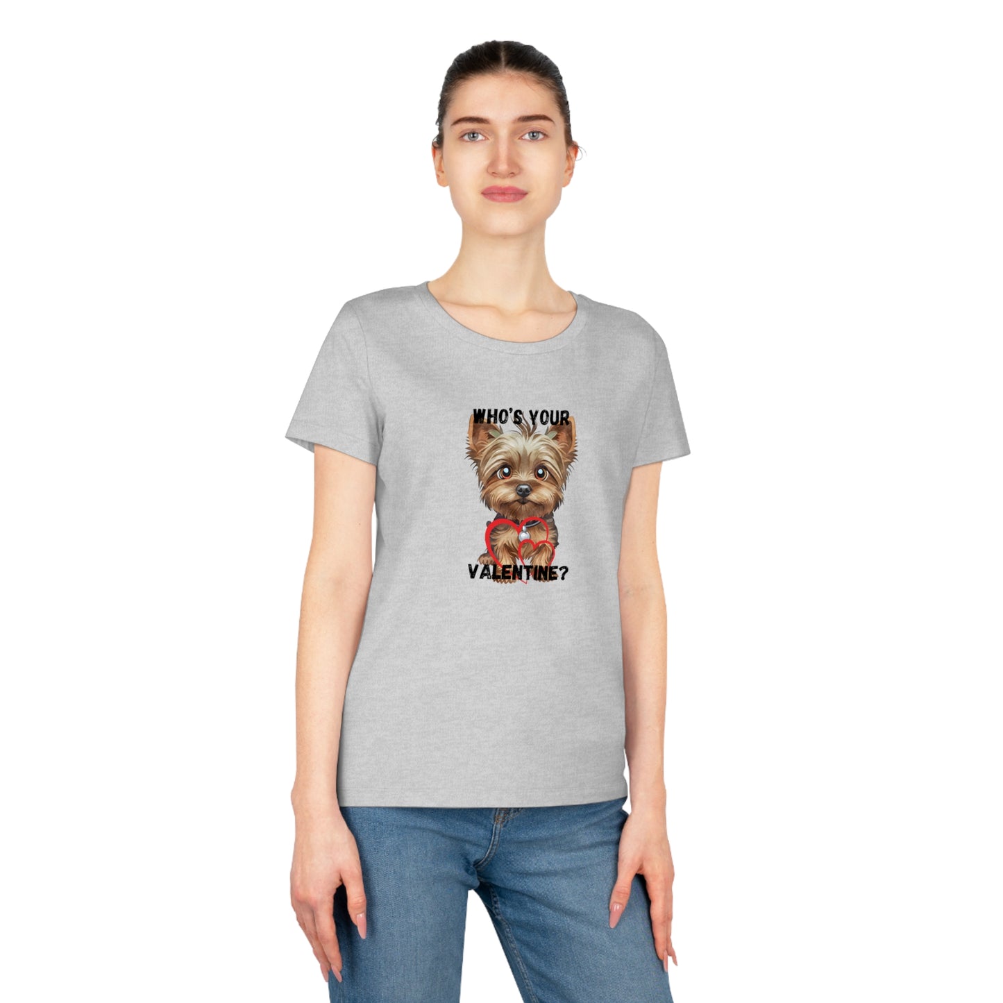 Valentine's Day Women's Dog Lover T-Shirt - "Who's Your Valentine?"