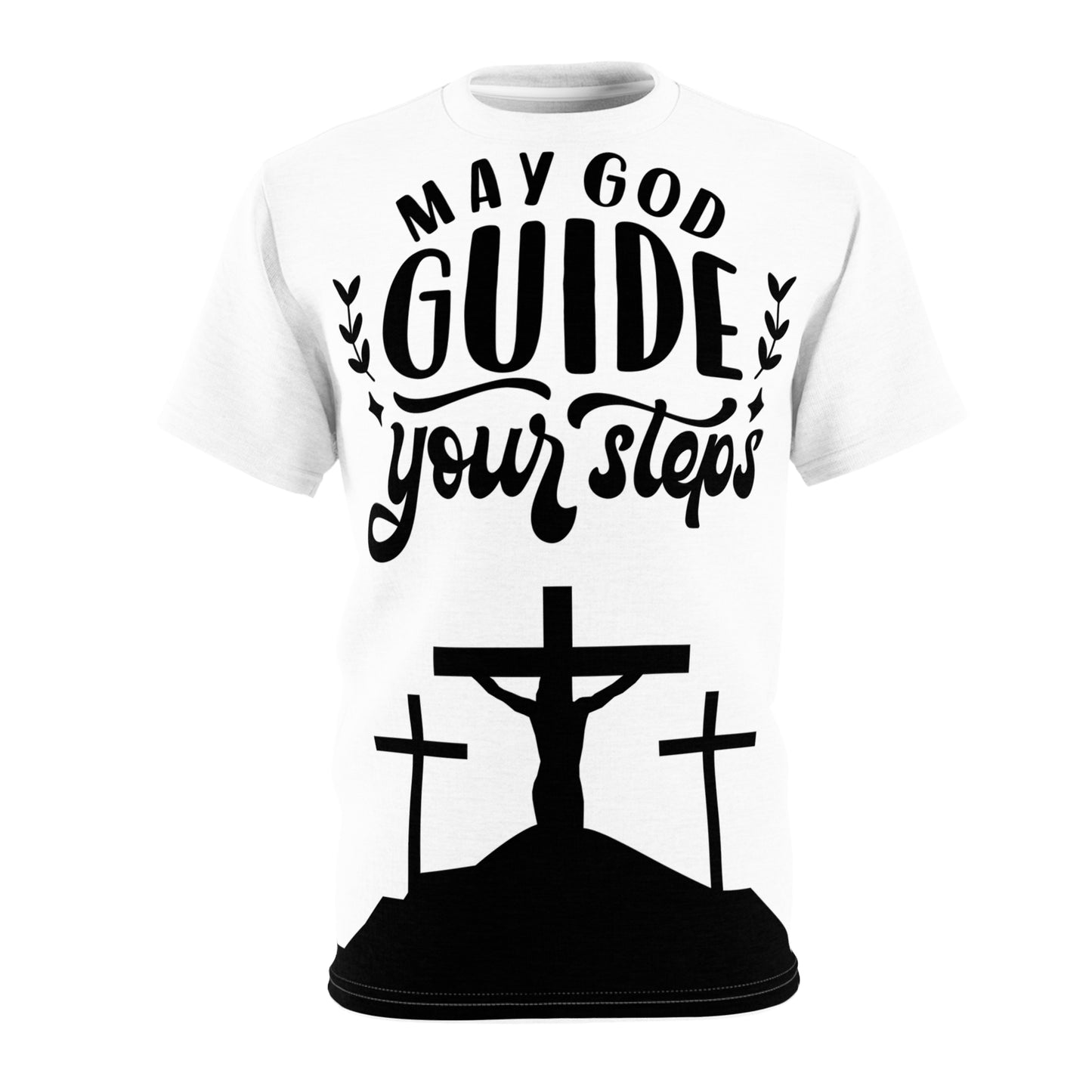 Faith-Inspired Unisex Tee - "May God Guide Your Steps"