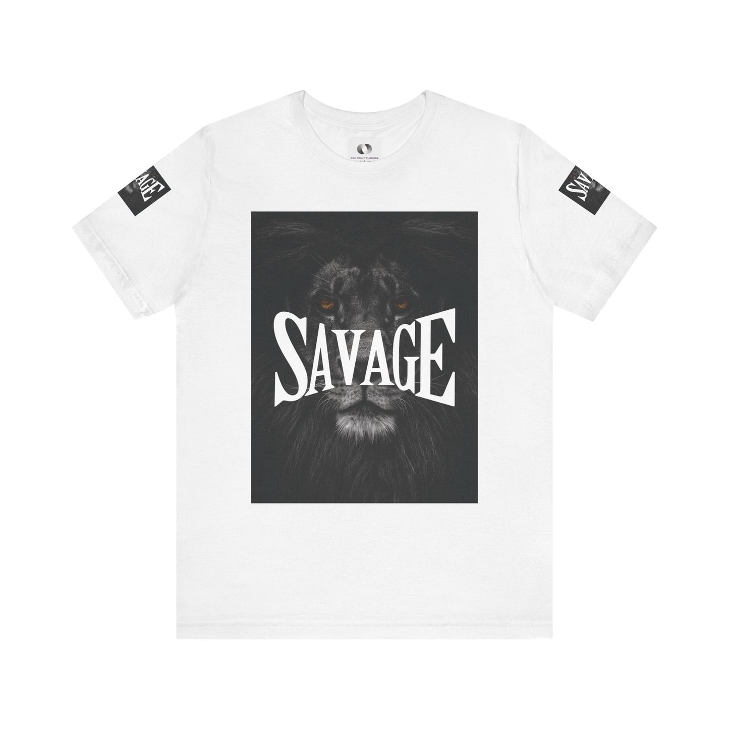 Savage Lion Unisex Jersey Tee - Bold Graphic T-Shirt for Confidence and Style