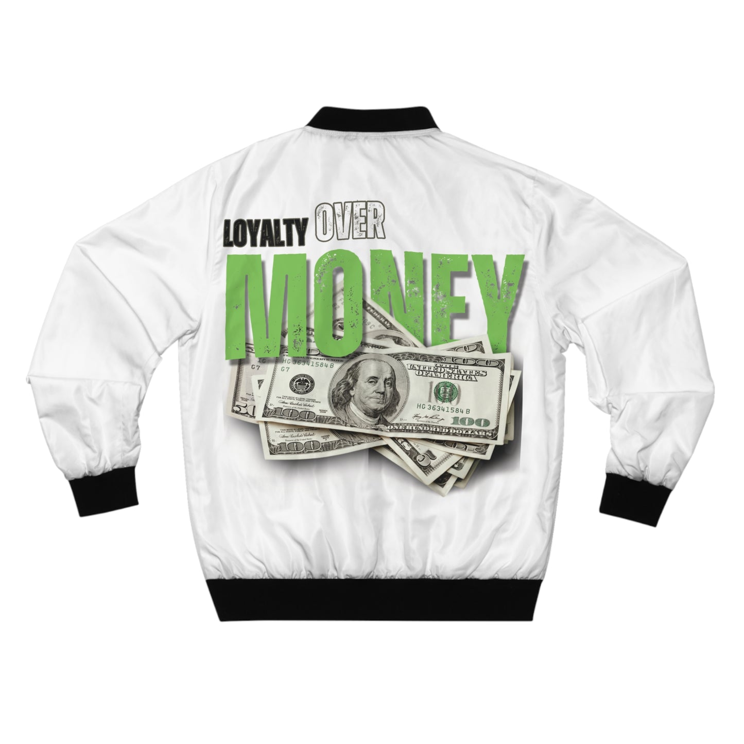 Loyalty Over Money Men's Bomber Jacket - Stylish Streetwear