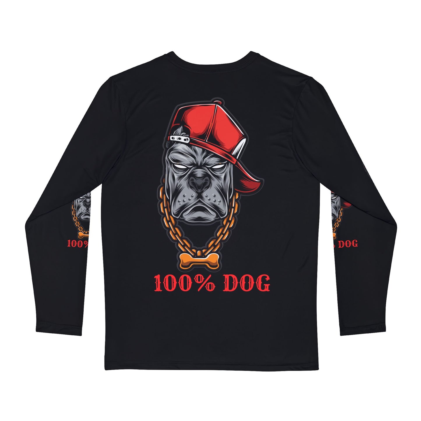 Long Sleeve Shirt - 100% Dog Graphic Tee for Pet Lovers