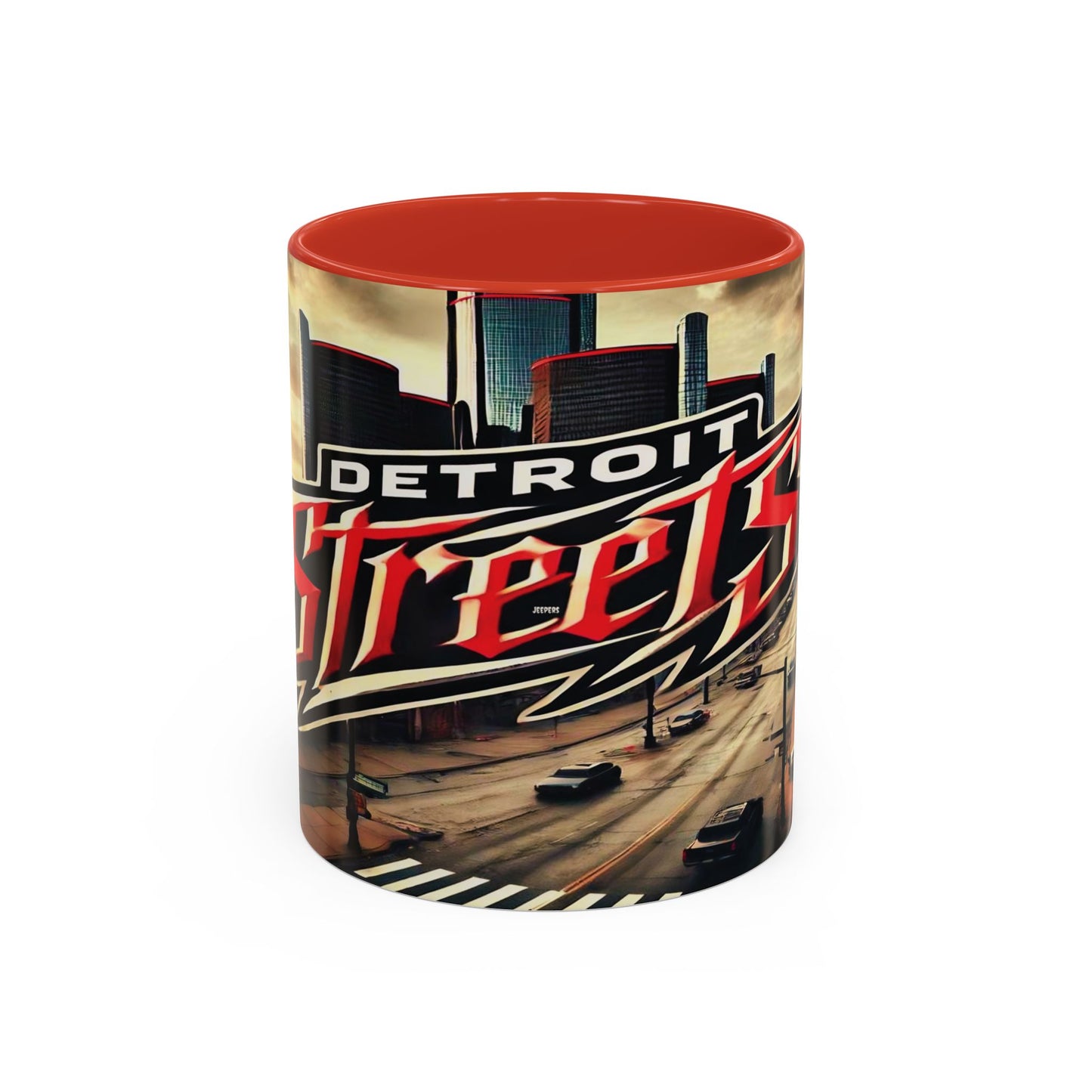 Detroit Streets Accent Coffee Mug - 11oz & 15oz, Urban Vibe