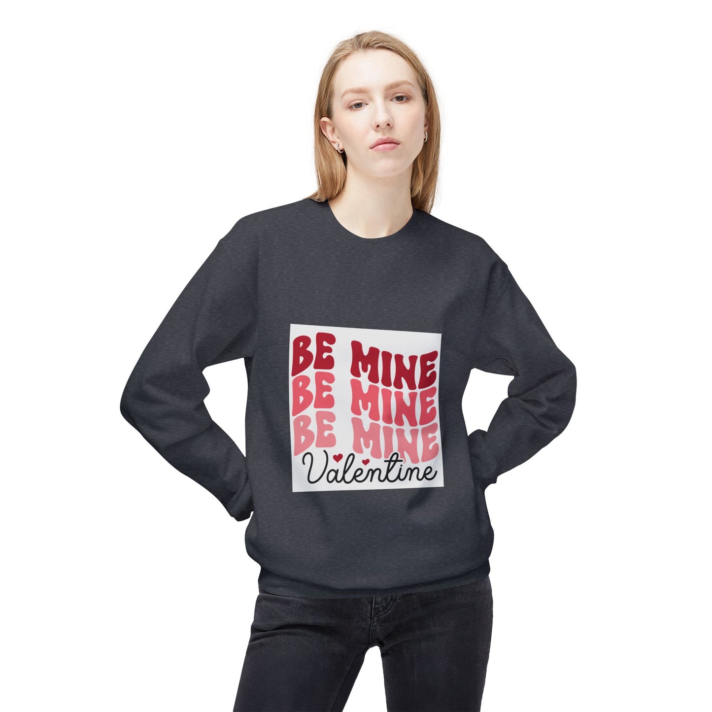 Valentine's Day Unisex Fleece Sweatshirt - Be Mine Design