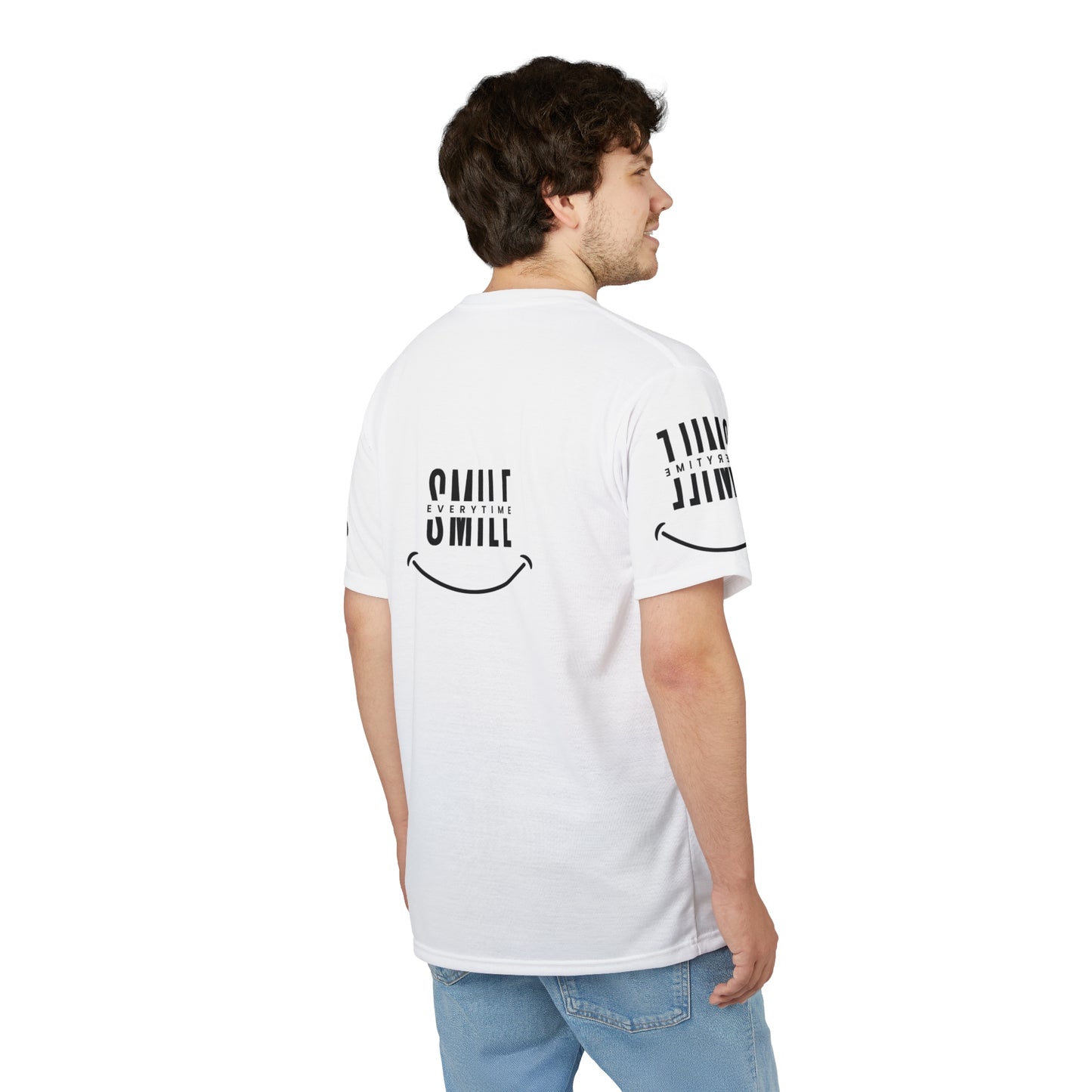 Smile Every Time Unisex Cut & Sew Tee - Comfortable Graphic Shirt for Positivity